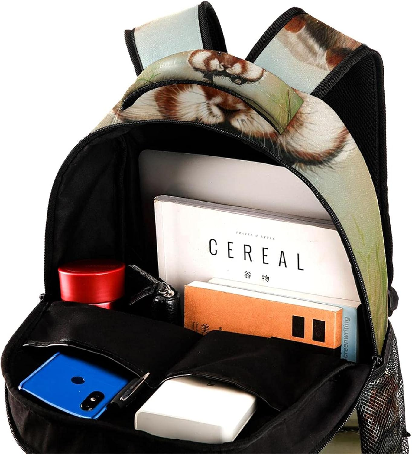 Hamster Backpack Students Shoulder Bags Travel Bag College School Tote Backpacks image number 5