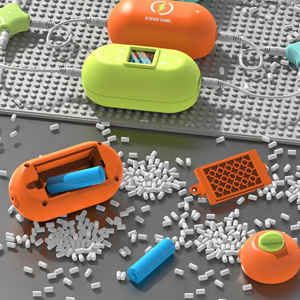 Circuit Kits for Kids - Electronics Exploration Kit over 64 Projects, Physics Science Kits for Kids with Full Project Manual, Circuits Block Board STEM Educational Toy for Boys Girls Toddlers 3+ image number 3