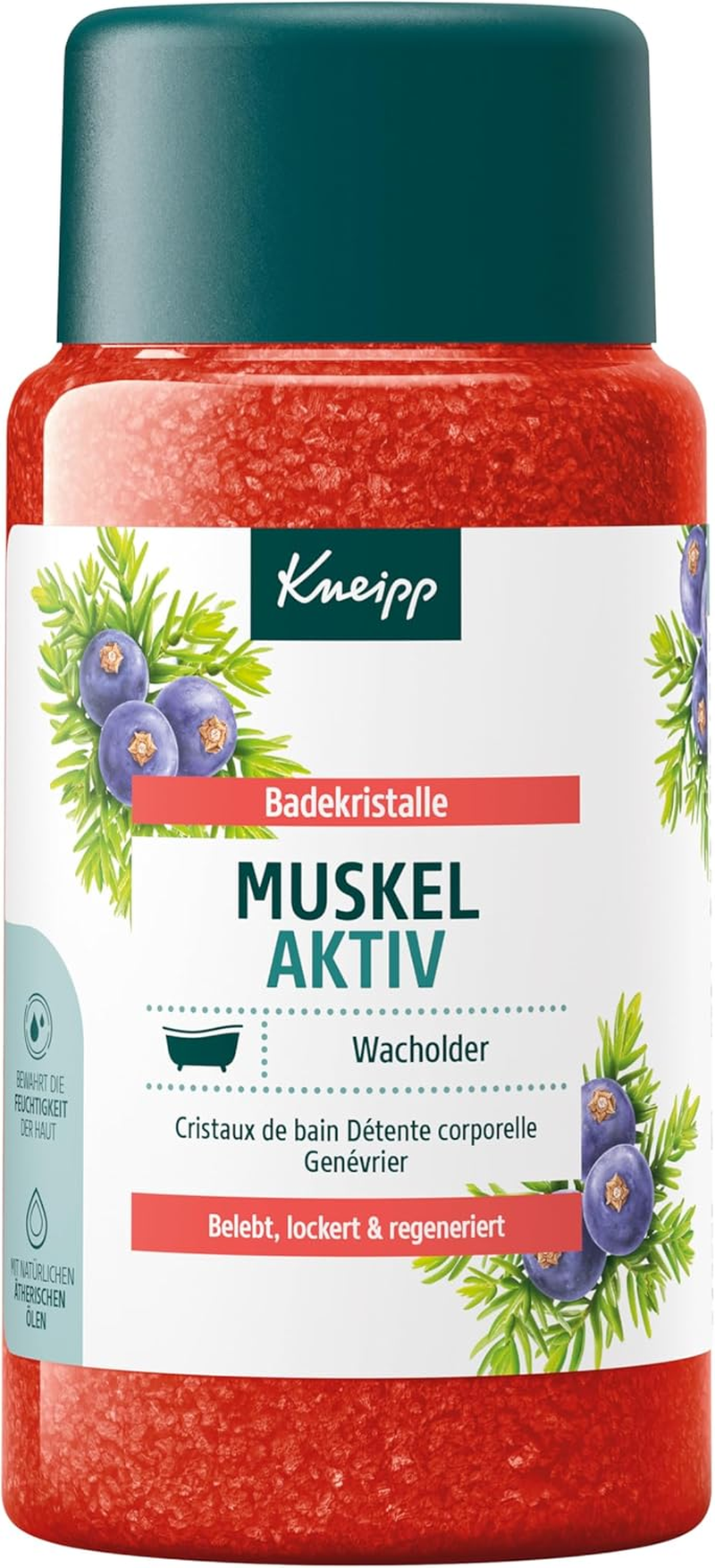 Kneipp Bath Crystals Sport Recovery &ndash; Valuable Essential Juniper, Winter Green & Rosemary Oil &ndash; Warming & Soothing for Muscles &ndash; 600 G image number 2