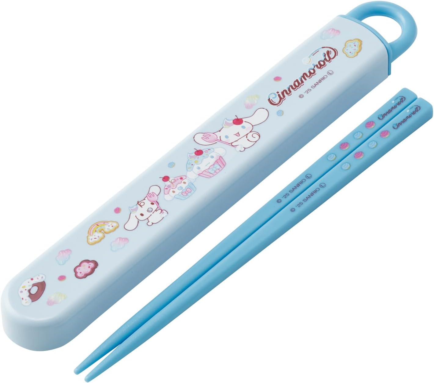 Skater TACC2-A Children'S Trio Set Chopsticks, Spoon, Fork, 6.5 Inches (16.5 Cm), Sanrio Kurumi Fancy Snacks Weets, Girls