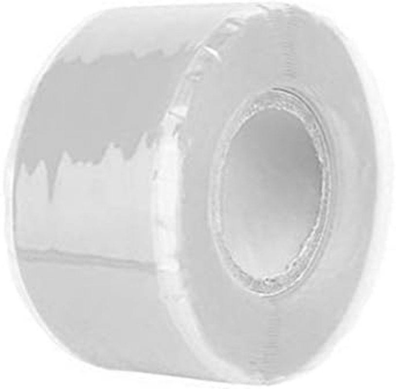 1.5M Waterproof Silicone Performance Self-Adhesive Repair Tape Strong Black Rubber Silicone Bonding Tape Self Fusing Wire Tape (Color : Silver, Size : 25Mm) image number 2