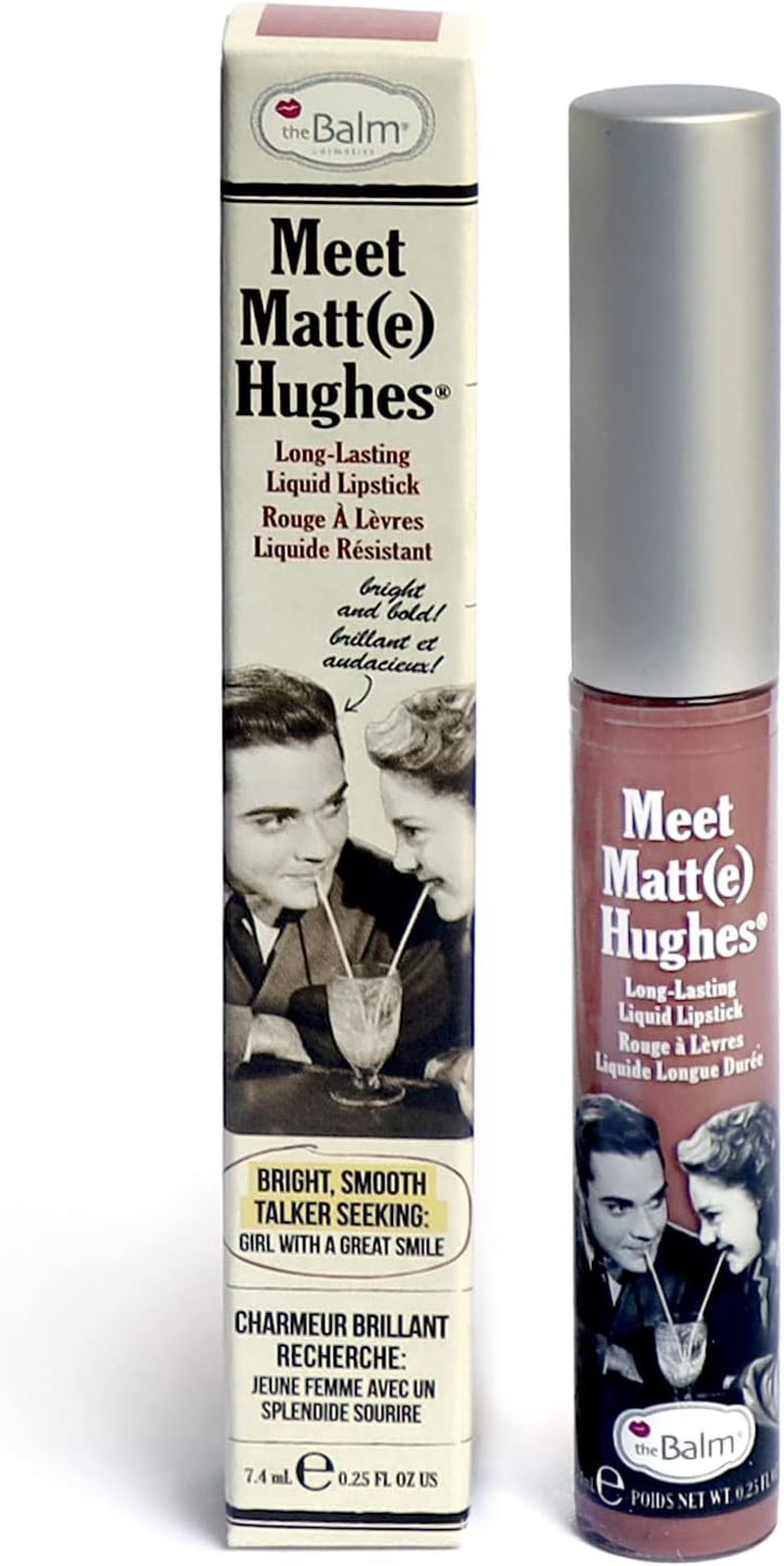 Meet Matte Hughes Long Lasting Liquid Lipstick - Patient by the Balm for Women - 0.25 Oz Lip Gloss
