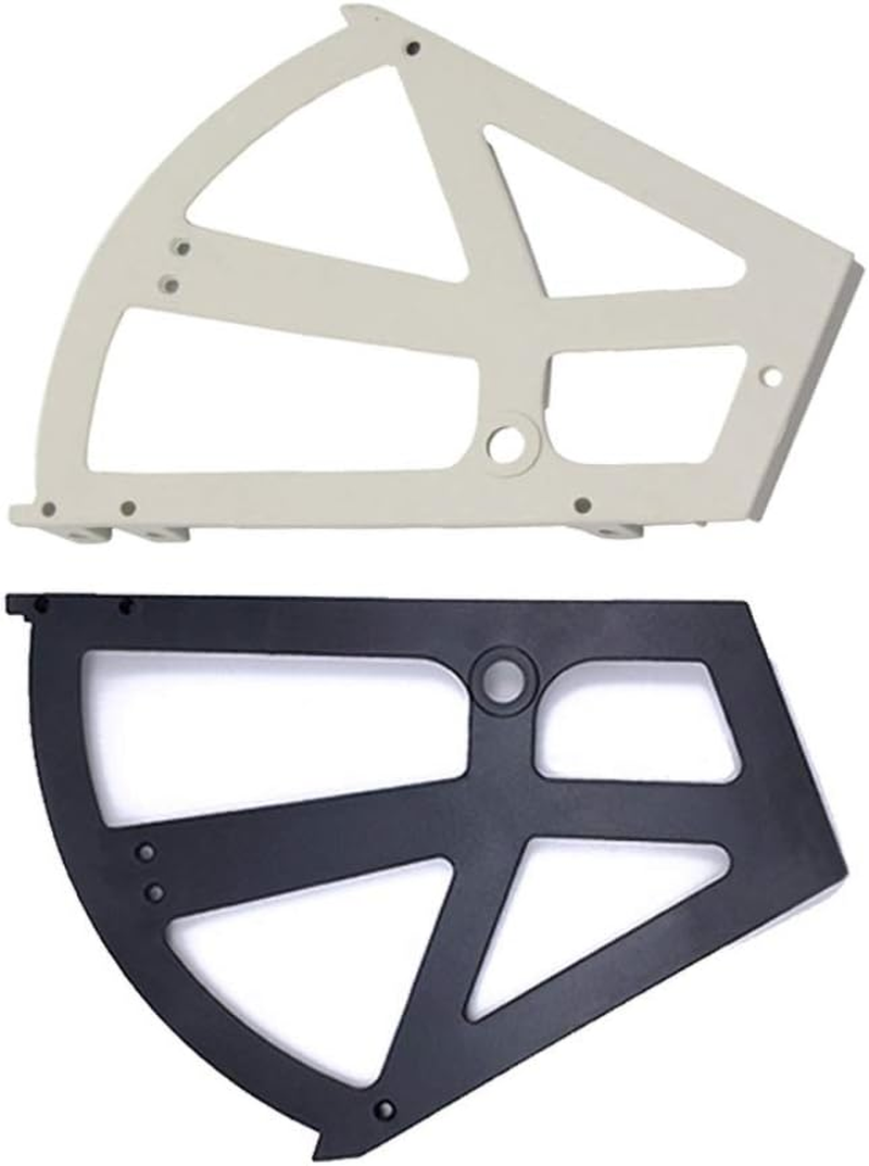 Shoes Drawer Cabinet ABS Plastic Hinges Turing Rack Replacement Fittings for Kitchen Living Room, Shoe Storage Cabinet Flip Frame Hinges Furniture Parts (1 Pair) (White) image number 6