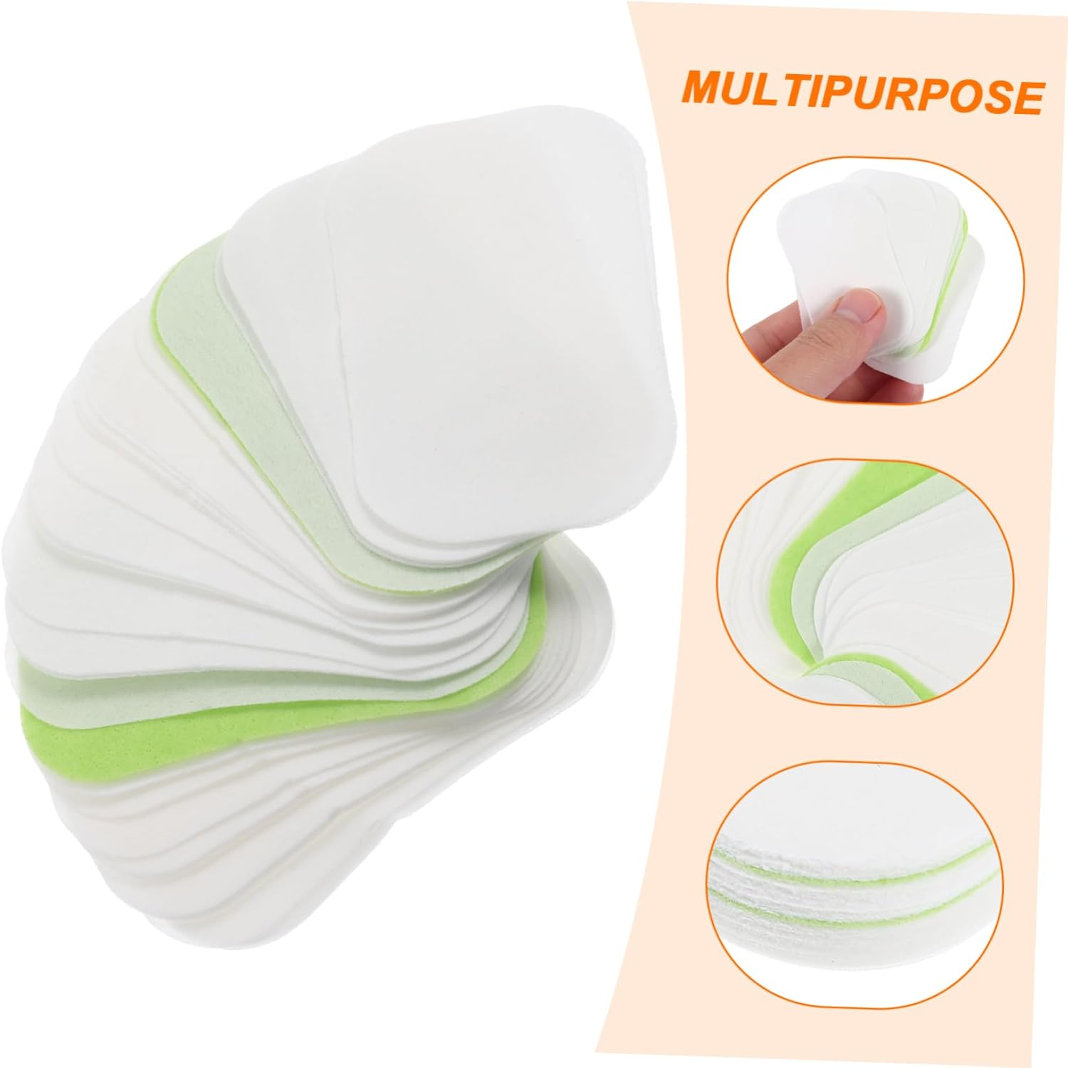 VANZACK 50 Pcs Portable Soap Sheets for Travel Disposable Hand Washing Soap Slices for Outdoor Use and Camping image number 2