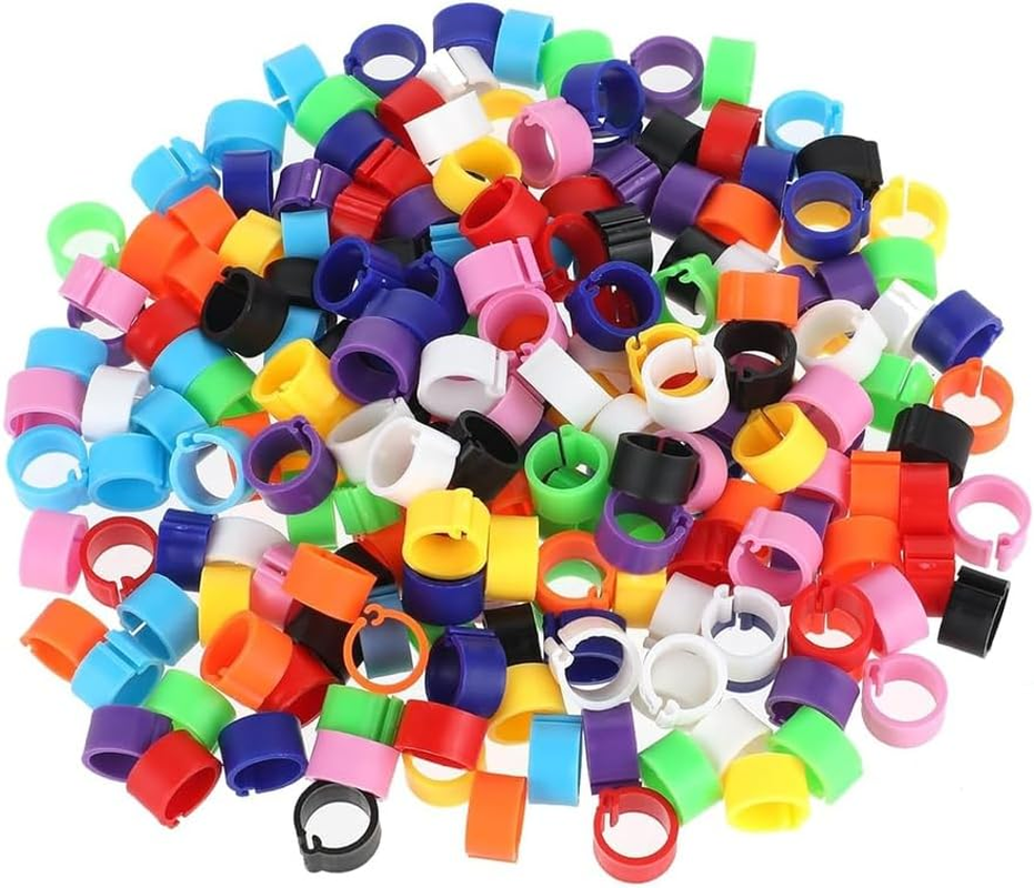 200Pcs 8Mm Coturnix Quail Leg Bands Baby Chick Leg Bands Pigeon Bands Chicken Leg Bands image number 5