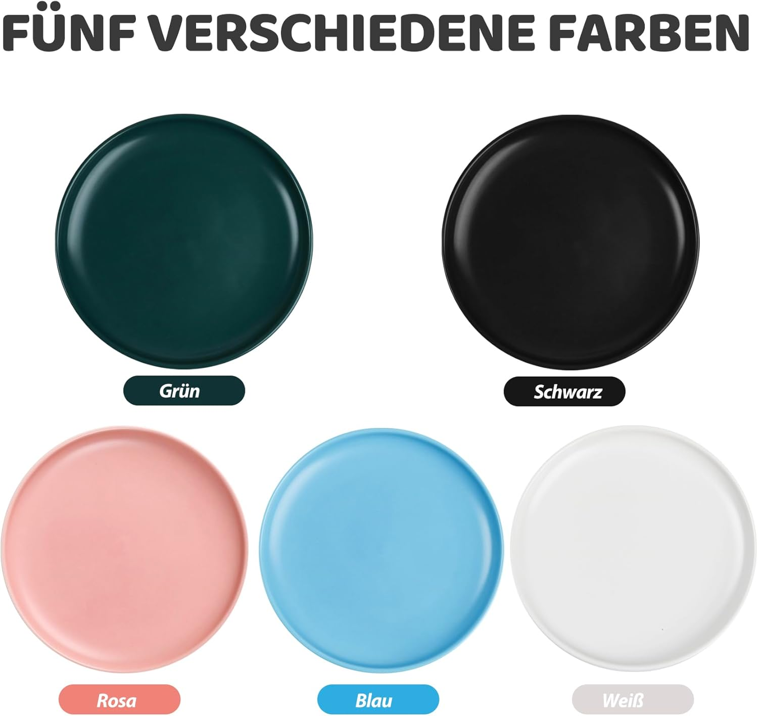 Ceramic Cat Bowl, Set of 5, Feeding Bowl, Cat Ceramic Cat Feeding Bowl for Kittens and Small Animals, Cat Food Bowl, Flat Feeding Bowl, Cat Bowl Set image number 4