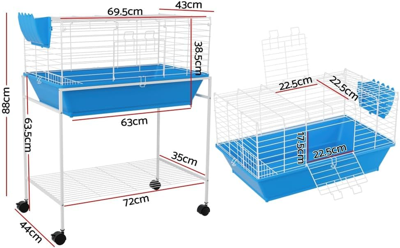 Rabbit Cage 88Cm Indoor Guinea Pig Small Animal Habitat Pet Enclosure image number 2