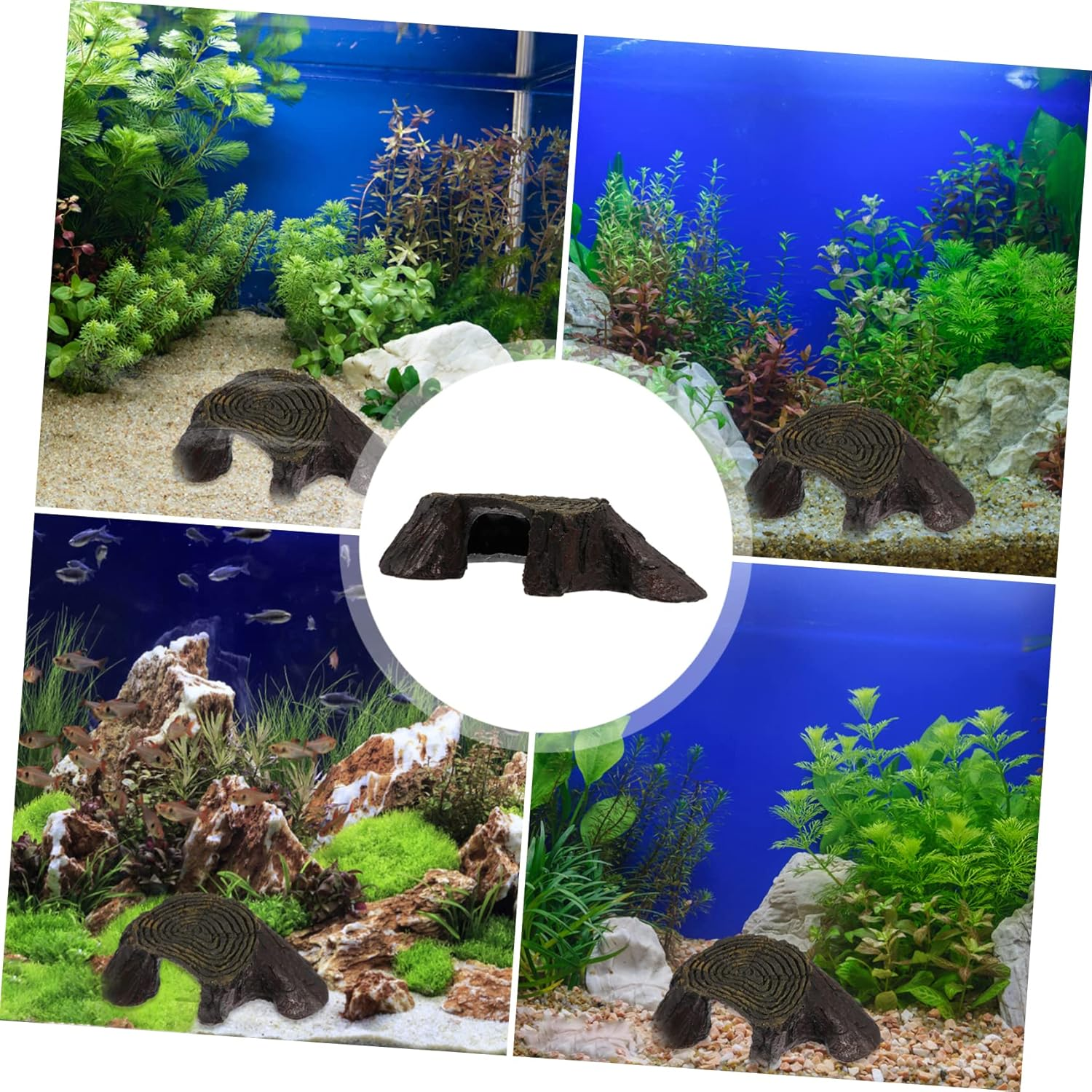 Abaodam Tortoise Climbing Platform Turtle Basking Terrace Resin Fish Tank Ornament Aquarium Landscaping Reptile Floating Deck for Pet Turtles and Amphibians image number 6