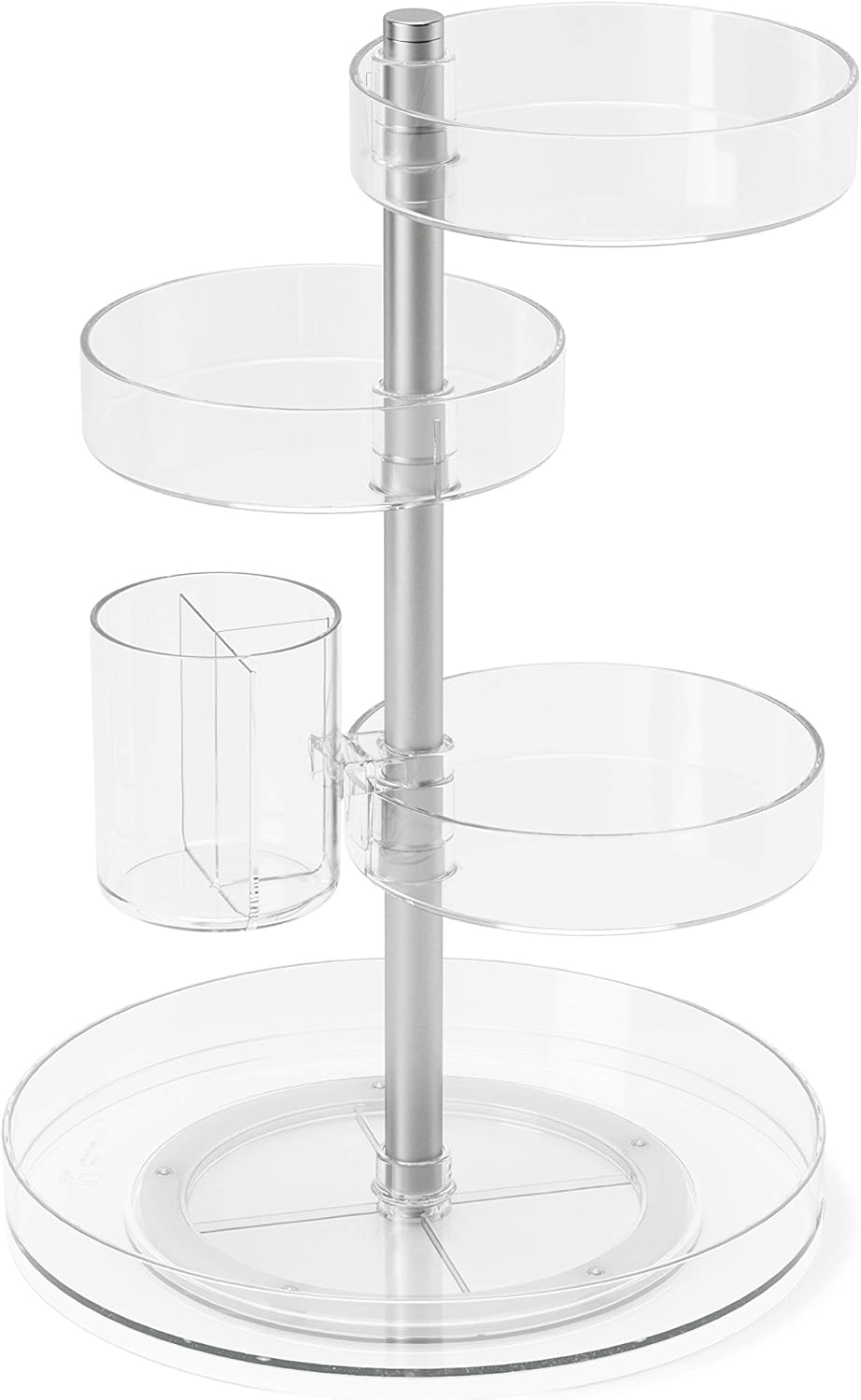 Umbra Pirouette Cosmetic Organizer, Clear, Regular