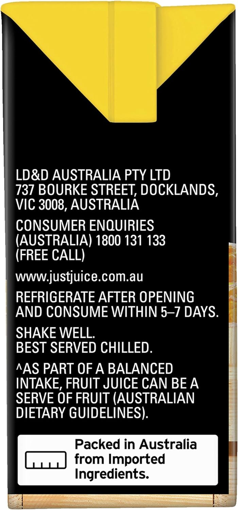 Just Juice Paradise Punch Juice Box, Poppers, Multipack, No Added Sugar, OJ Drinks, 6 X 200Ml (Pack of 3)