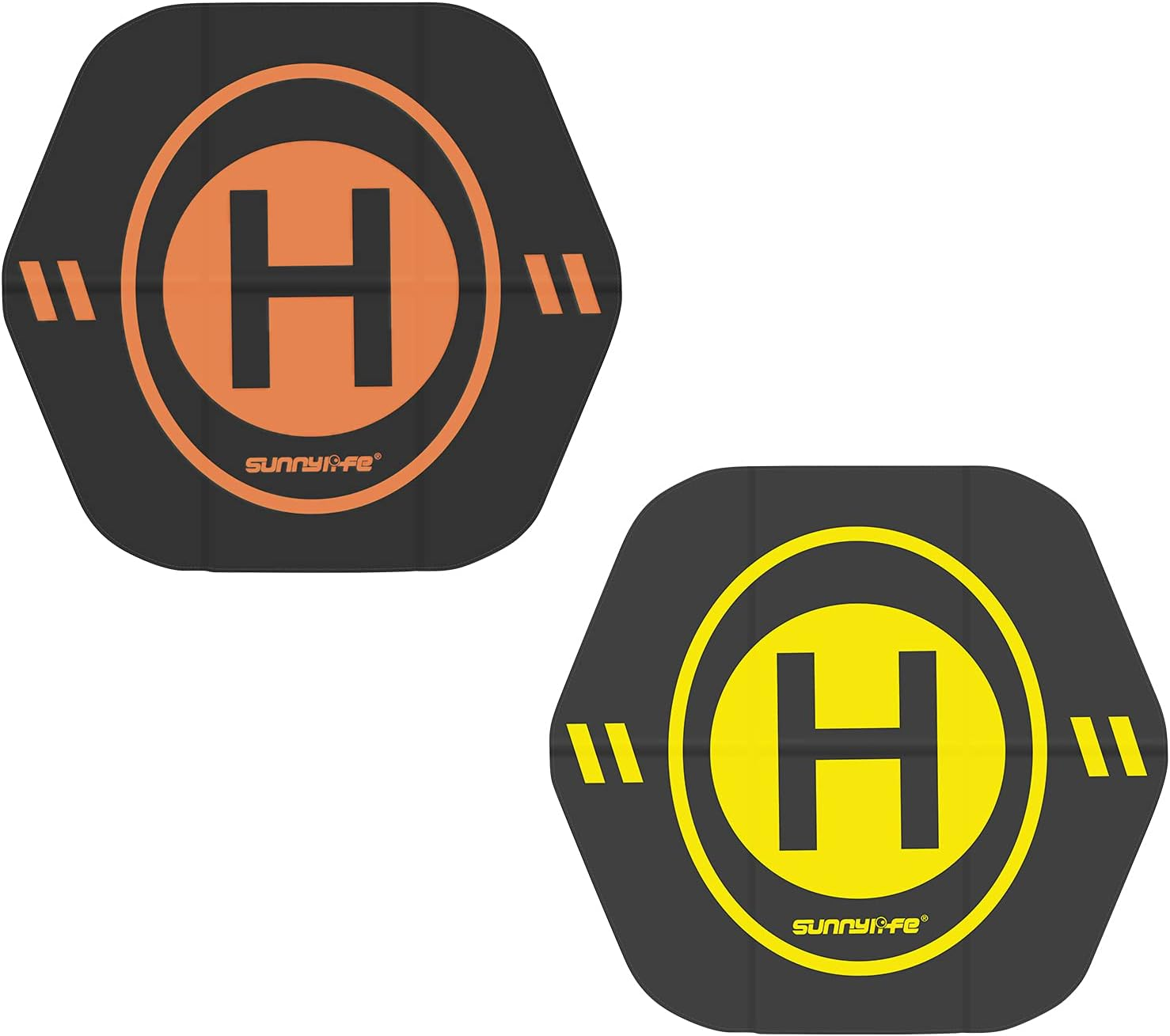 Nomel Mini Drone Landing Pad Hexagonal Foldable Waterproof Mat for DJI Avata 2/Mini 4 Pro/Neo/Air 3, Double-Sided PU Leather Takeoff & Landing Accessory 35Cm, Travel-Friendlyl-Friendly image number 1