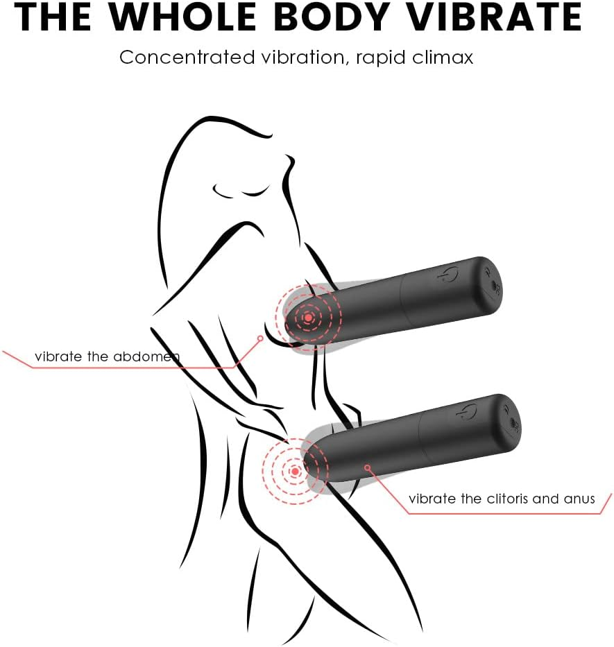 Kwevos Mini Bullet Vibee - 10 Modes Rechargeable Bullet Waterproof -Toys for Women Men Adult (Deep Black) image number 1