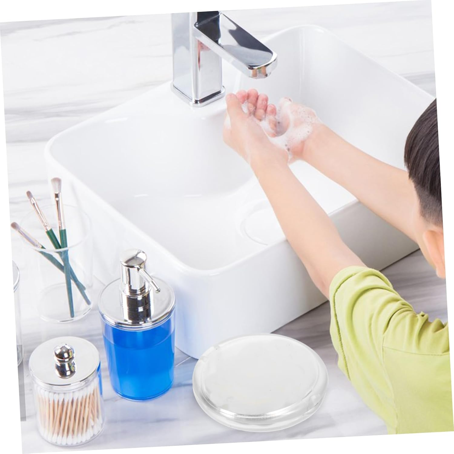 SECFOU Pack Portable Soap Flakes Travel Body Soap Sheets Hand Wash Paper Slices for Outdoor Activities image number 4