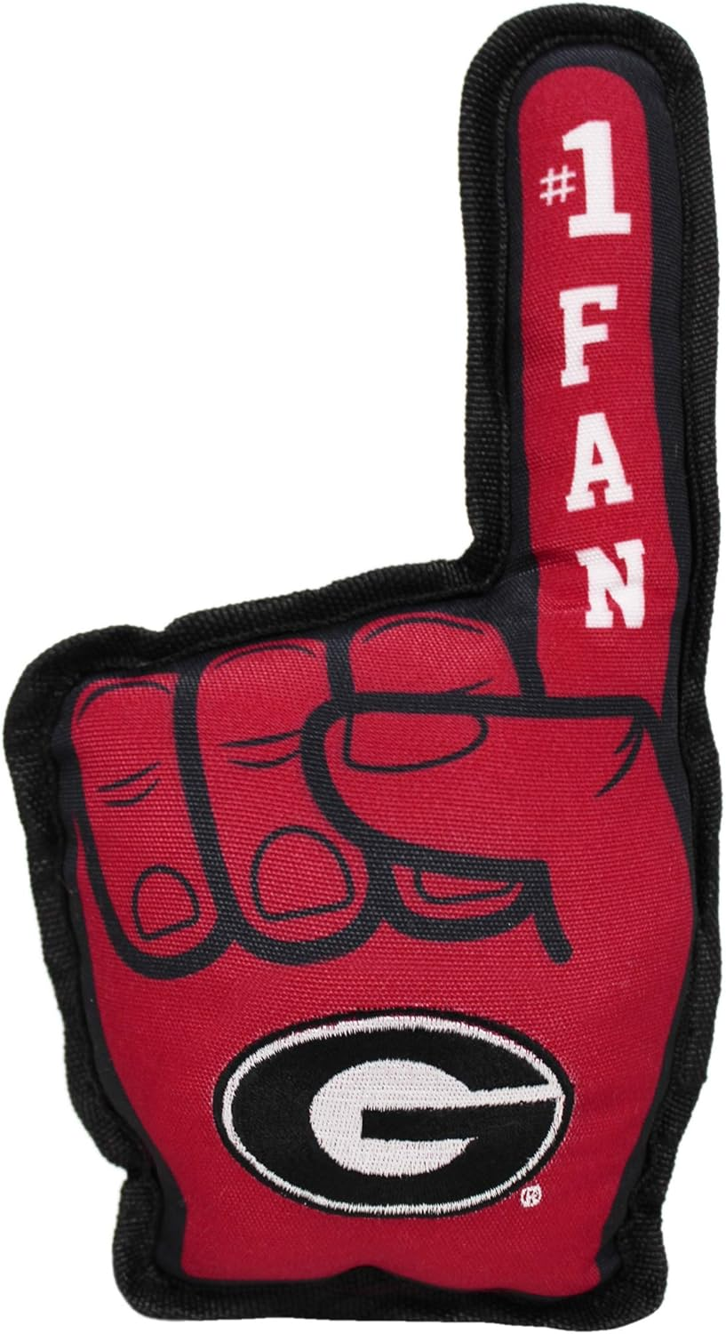 NCAA Georgia Bulldogs #1 Fan Toy for Dogs & Cats. Best Tough PET Toy with Inner Squeaker. image number 3