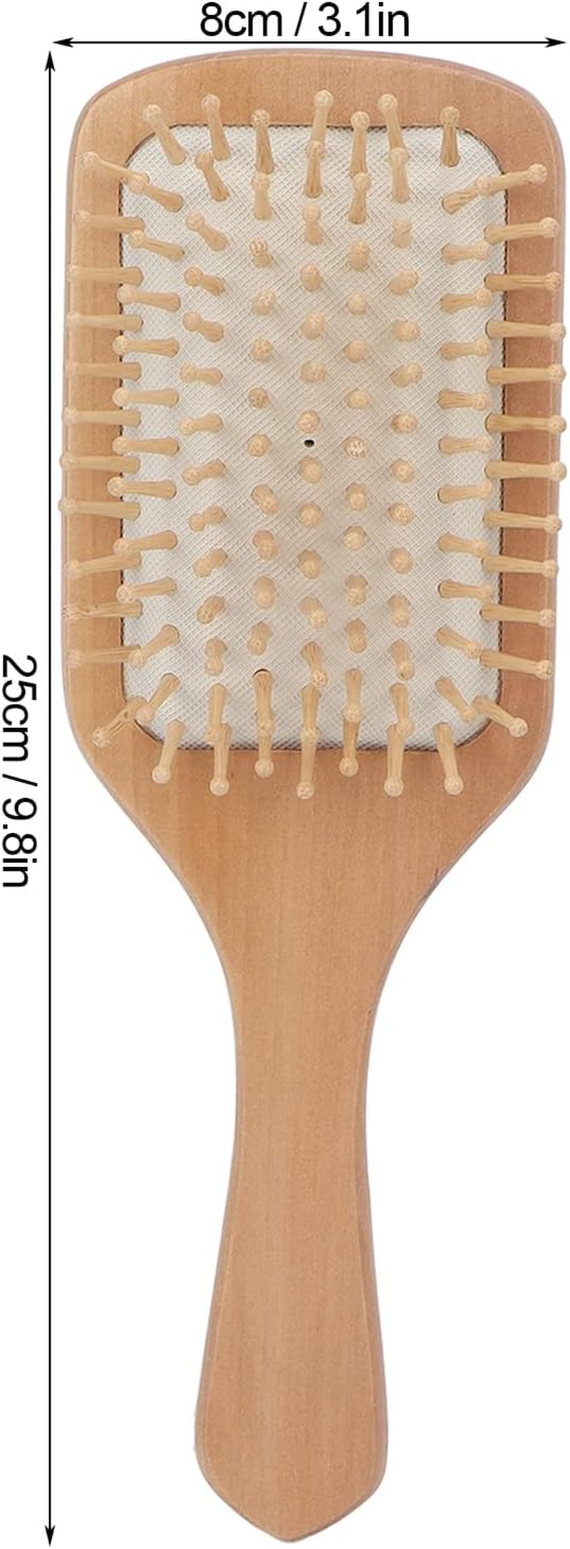 Detangling Brush, Stylish Hairbrush Ergonomic Wooden Soft Teeth Daily Life for Home Hairdressing image number 6