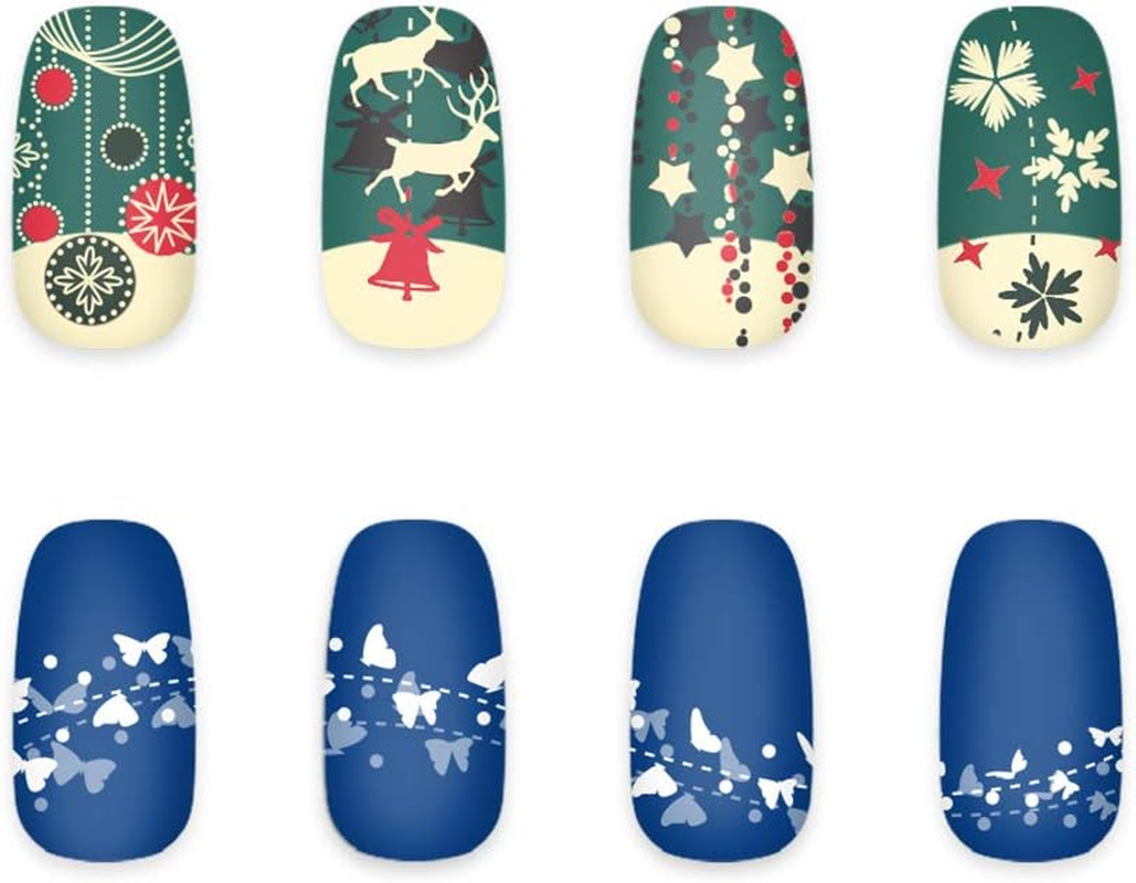 Rolabling Nail Stamping Plate Christmas Cute Stamp Plate for Nail Art Stamping Image Template Manicure Stencil DIY Tools(Ch014) image number 3