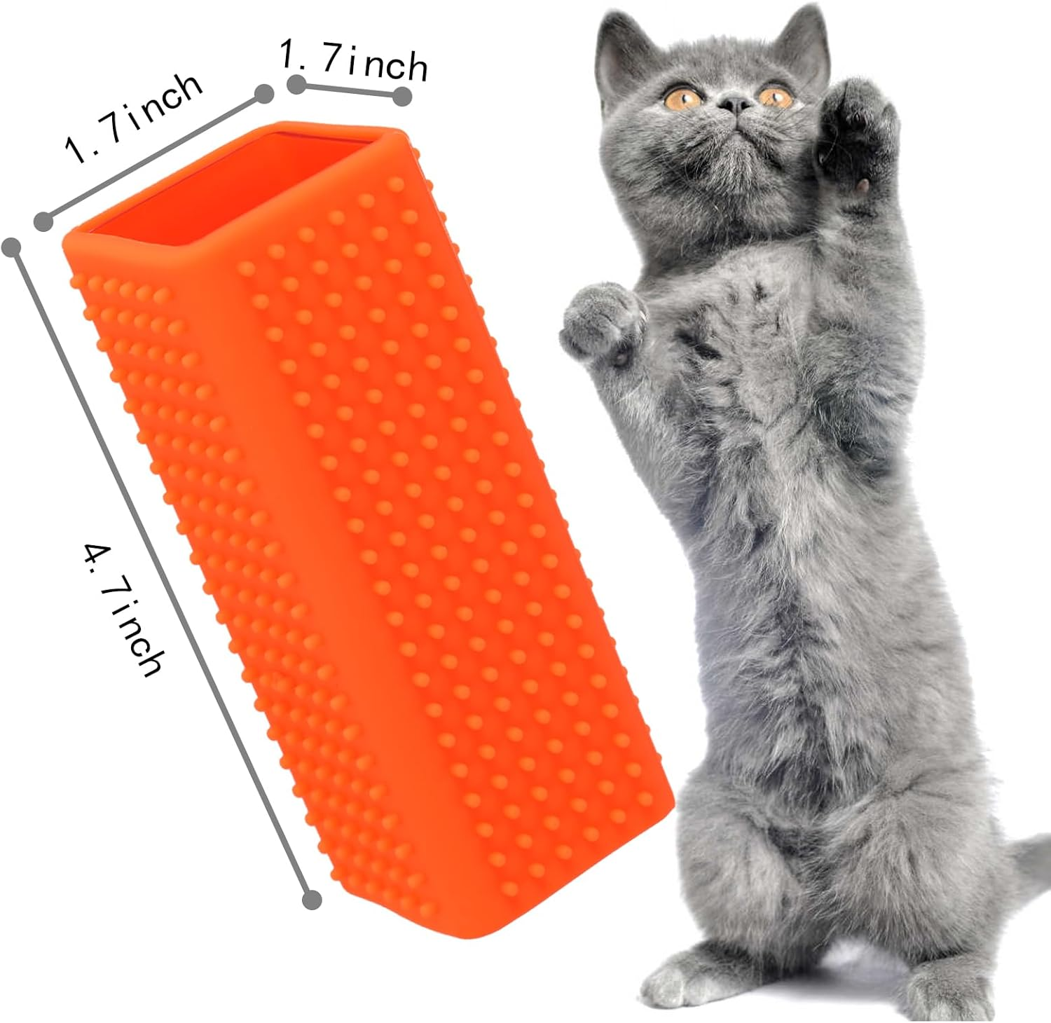 2Pcs Pet Dog Cat Hair Remover, Pet Hair Removal Tool, Car Carpet Cleaner, Dog Remover for Car，Interior, Furniture, Sofa - Orangegreen image number 2