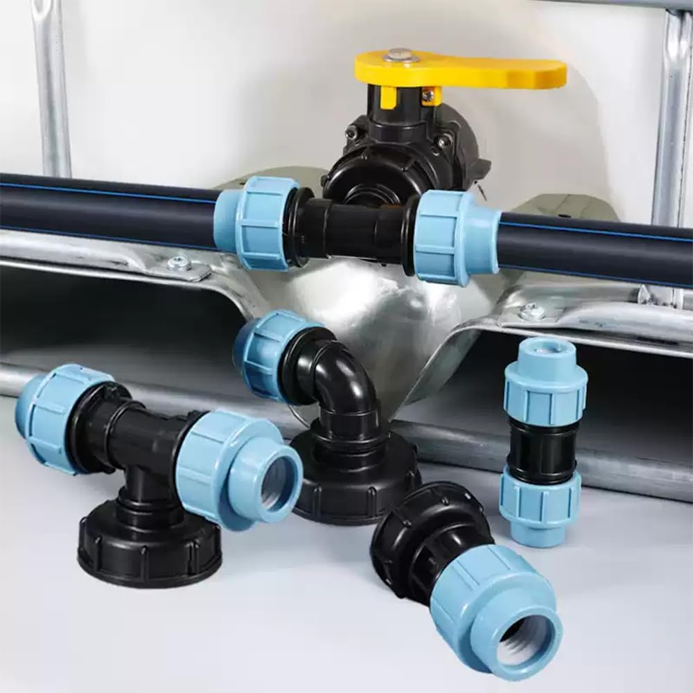 IBC Tank Thread Connector S60X6 to 20Mm MDPE Pipe Adapter (Tee,20Mm) image number 6