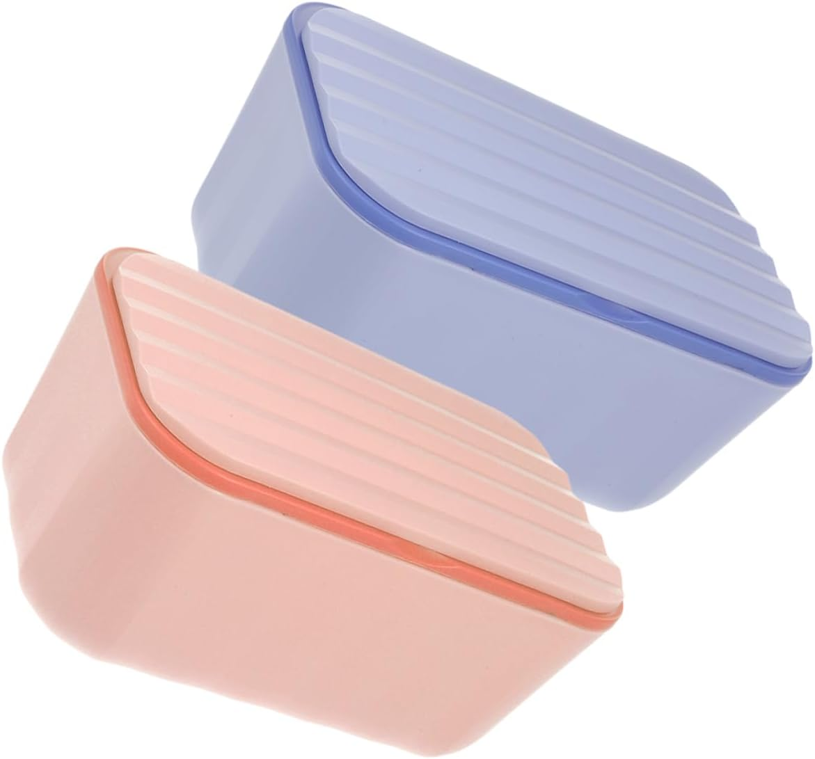 Yardenfun 2Pcs Refillable Wipe Dispenser Tissue Box Holder for Bathroom Portable Desktop Wipe Holder Case Reusable Dispenser for Diaper Bag image number 4