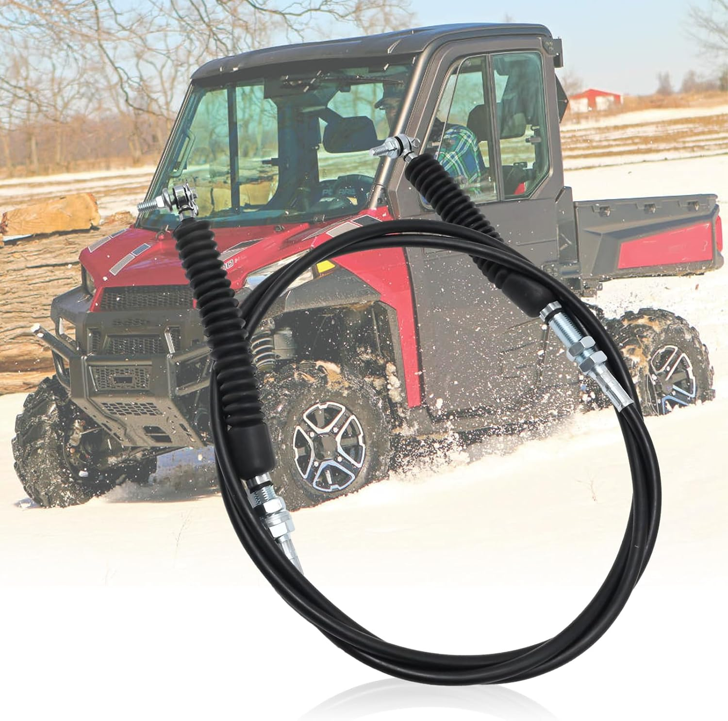 MDEOOSKY Transmission Shift Cable Gear Shift Cable Automatic Transmission Control Lever Cable Replacement for Polaris Ranger Crew 1000 Diesel XP 1000 570 900, 7081990 7081866 image number 6