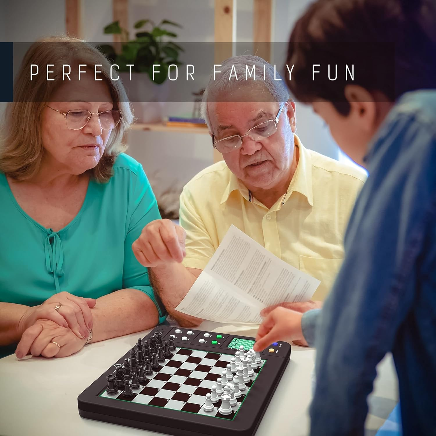 TOP 1 Chess Board Electronic Chess Games, Talking Coach Electronic Chess Board with Multi-Level Skills, Best Electronic Chess Set for Players of All Levels Ages Kids and Adults image number 2