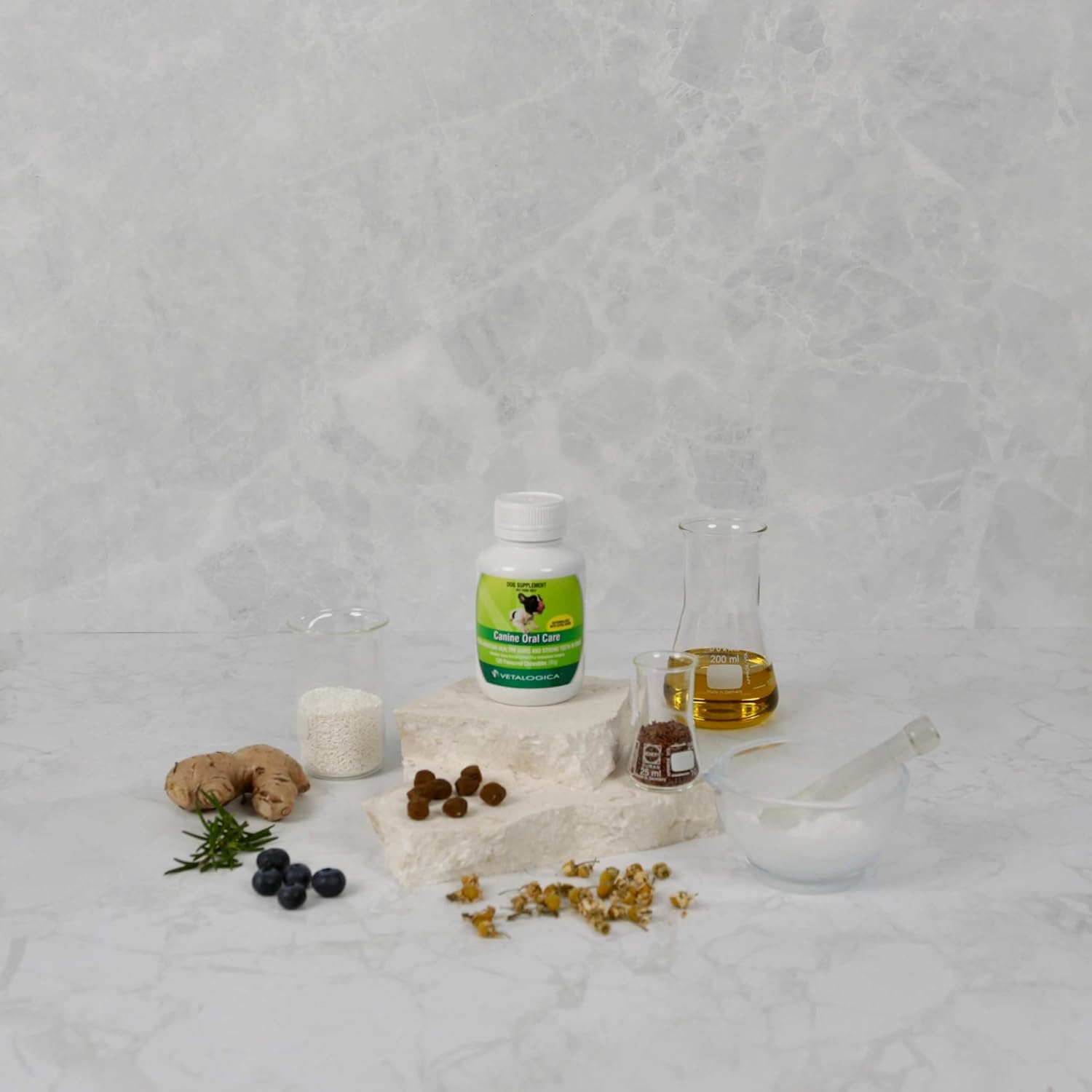 Vetalogica Canine Total Oral Care Dental Treats Supplements 120 Chewable Tablets