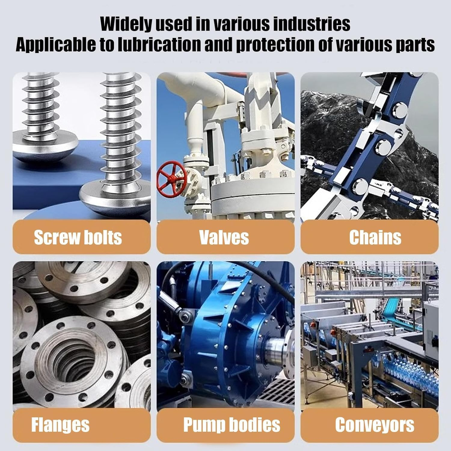 Anti Seize Thread Lubricant - 100Ml Metal Copper-Based Grease,Long-Lasting Copper-Based Lubricant, Bolt Lubricating Paste for Industrial Equipment image number 1