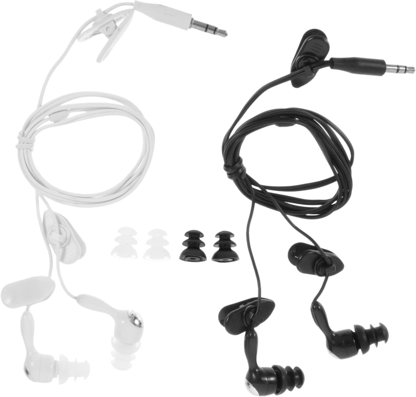 Holibanna Waterproof Underwater Earphones for Adults 2Pcs 3.5Mm In-Ear Swimming and Diving Ear Plugs Ear Hooks for Surfing and Bathing image number 3