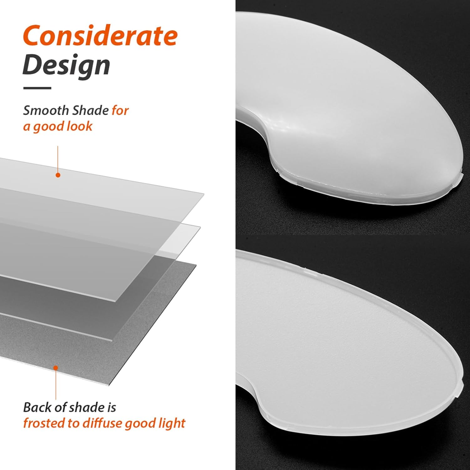 Dream Lighting 12V LED Caravan Light Switch Utility Porch Ceiling Dome Lamp Warm White, Replacing Incandescent of Automotive, Motor-Home, Caravan, Boat - Single Pacake Coolwhite image number 2