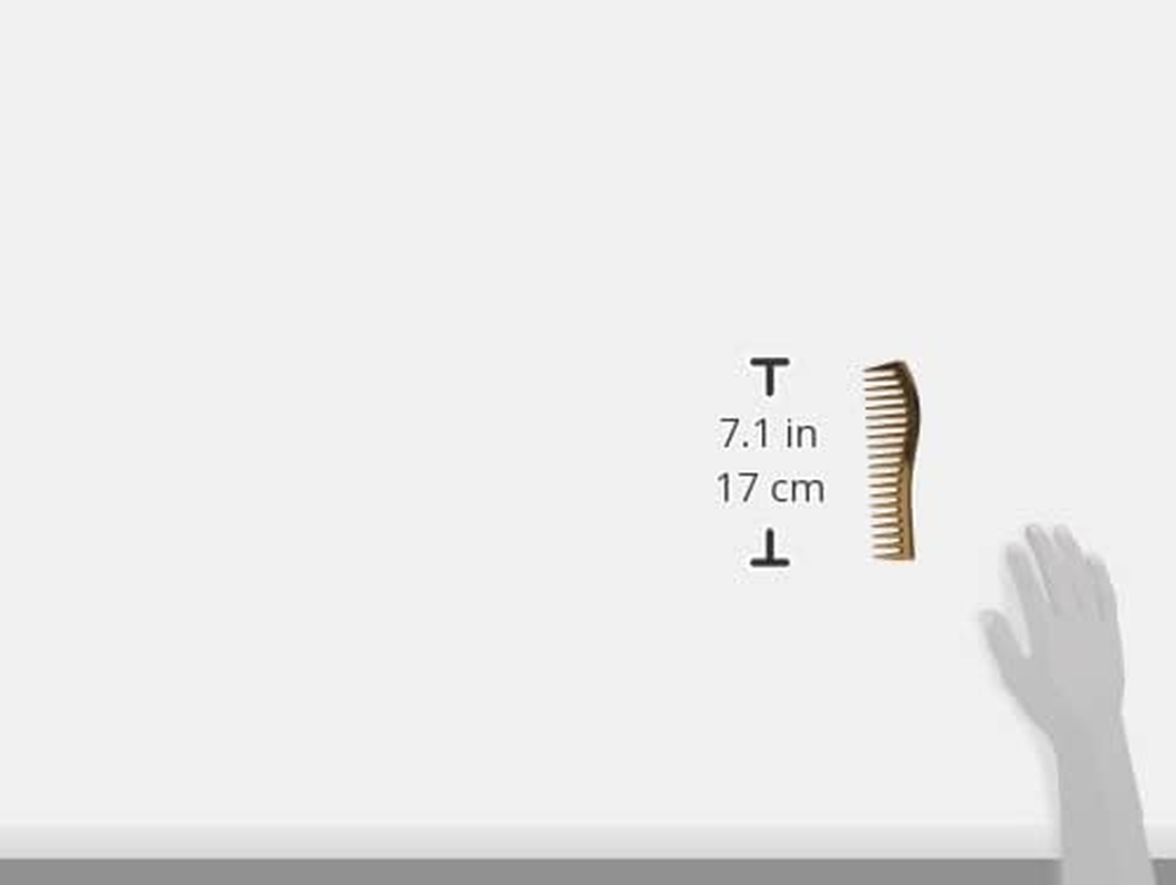 J&auml;neke Hair Comb Gold 24 Carat Styling Comb Exclusive Comb 7 Inches 18 Cm image number 1