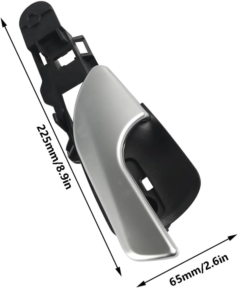 Baceyong 1X Interior Door Handle Trim, Car Door Handle Cover Compatible with A1Fa Romeo Giulietta 940, Part Number 156092160, 156092156, Black Rear Right image number 3