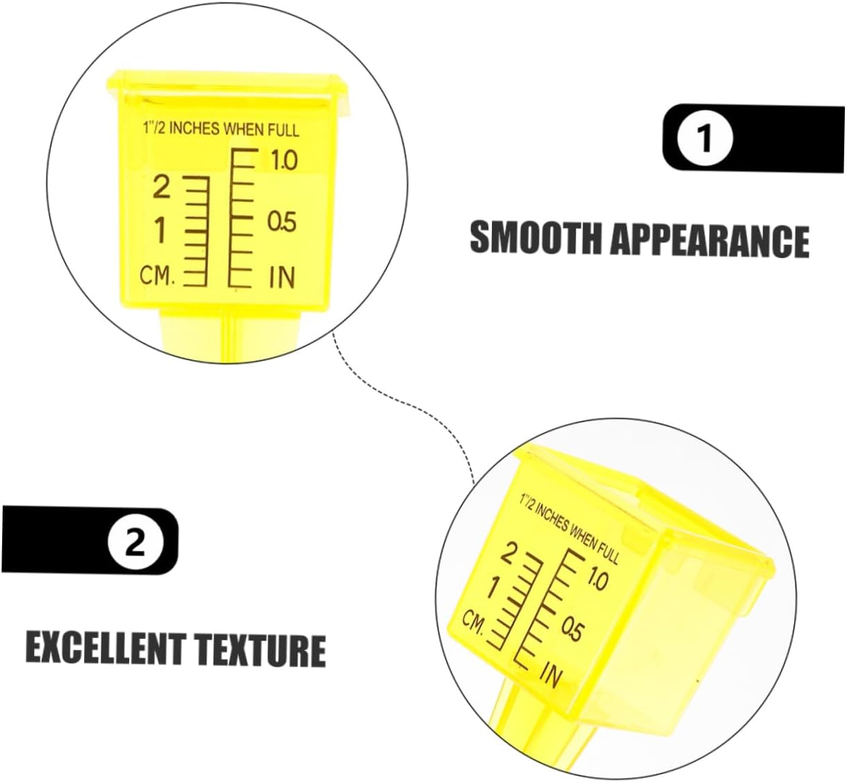 SEWOART Rain Gauges Outdoors Sprinkler Cups 5 Pack Rain Measure Gauge for Yard Garden Water Gauge image number 4