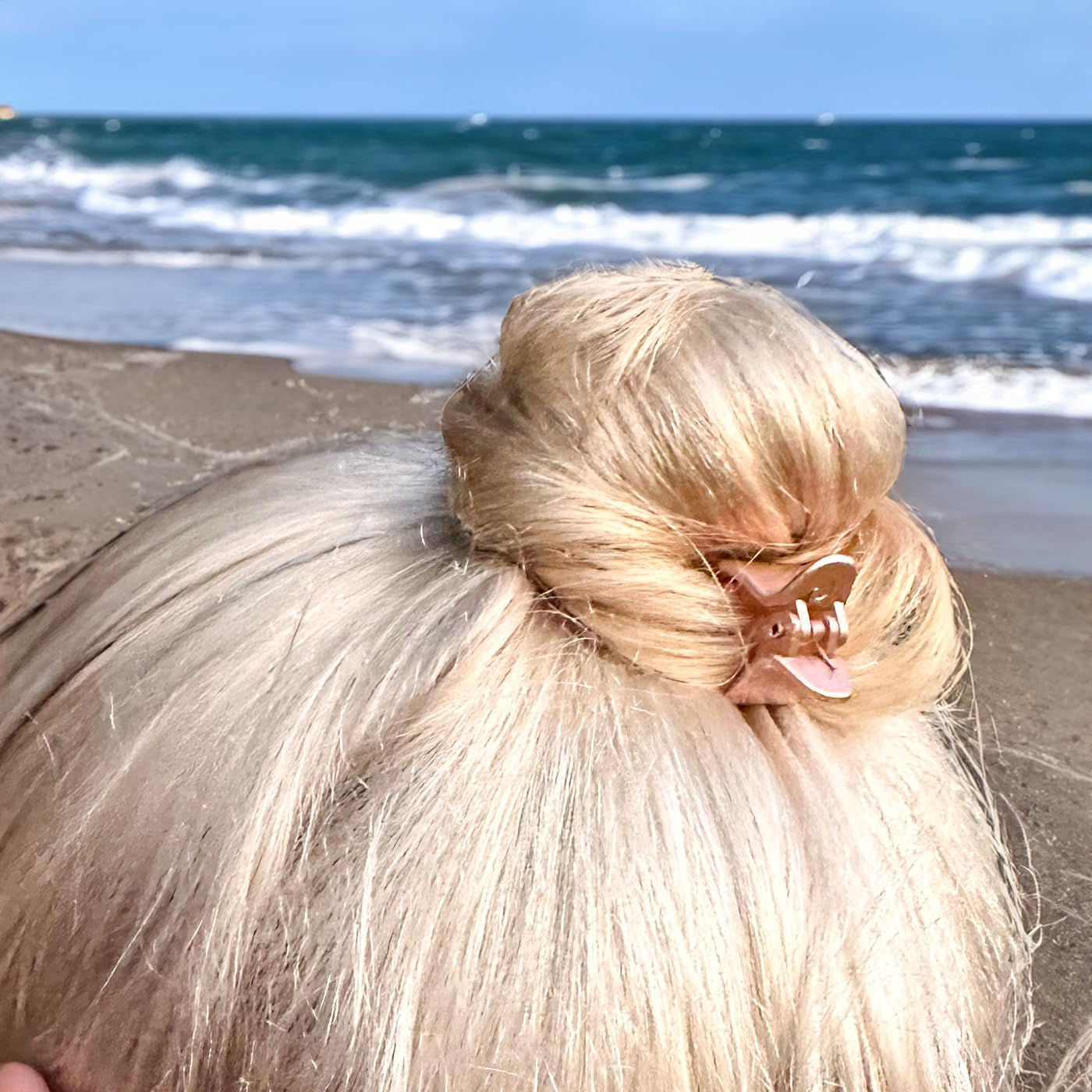 Haarallerliebst Hair Clips for Blonde Hair (Pack of 12 | Rose Gold | 2 Cm) with Box for Storage image number 2