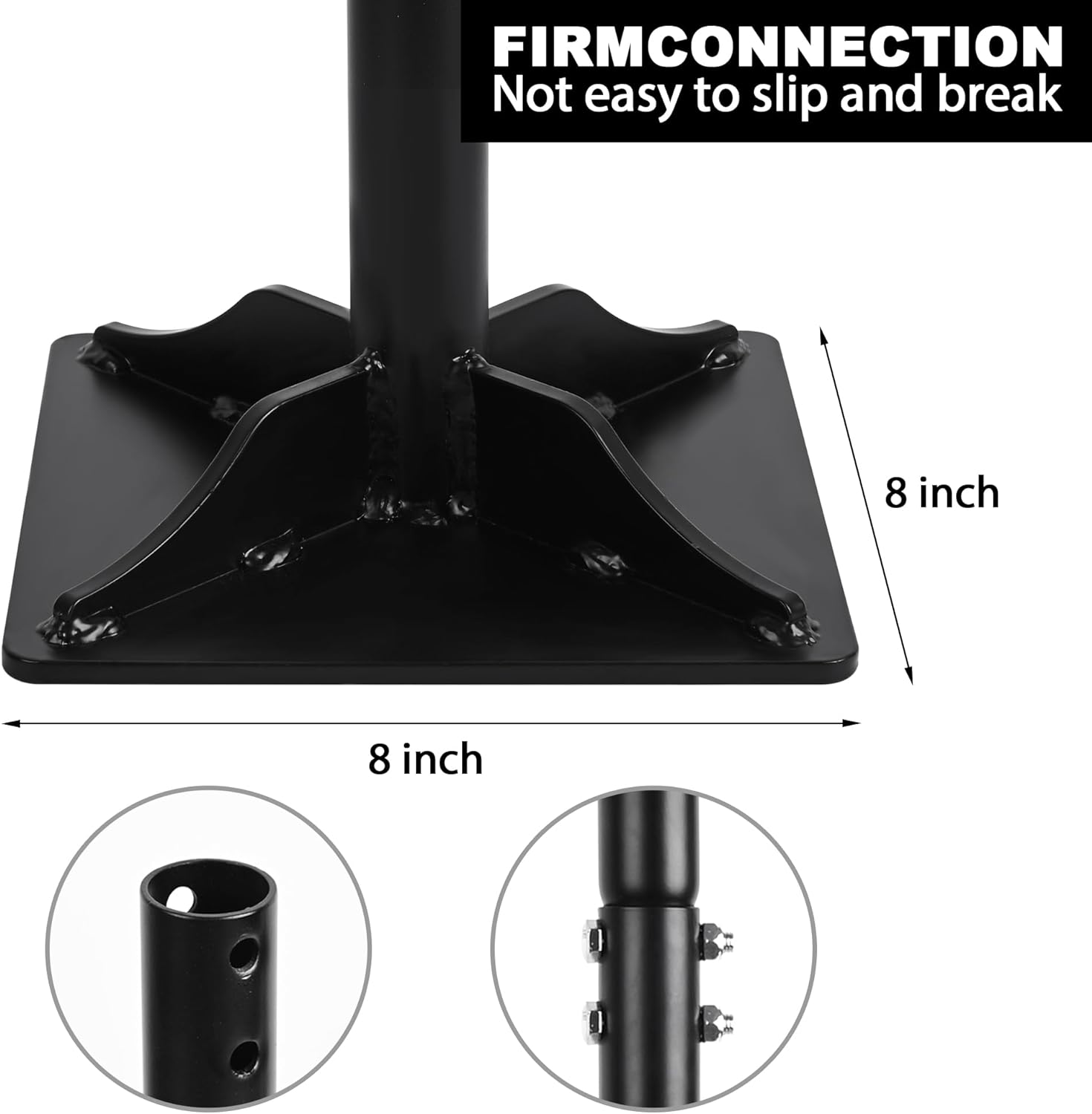 Tamper with 44 Inch Handle, Sturdy Heavy Duty Carbon Steel Soil Tamper Tool, Height Adjustable Leveling Tamper, Tamper for Installing Pavers and Repairing Asphalt Roads image number 6