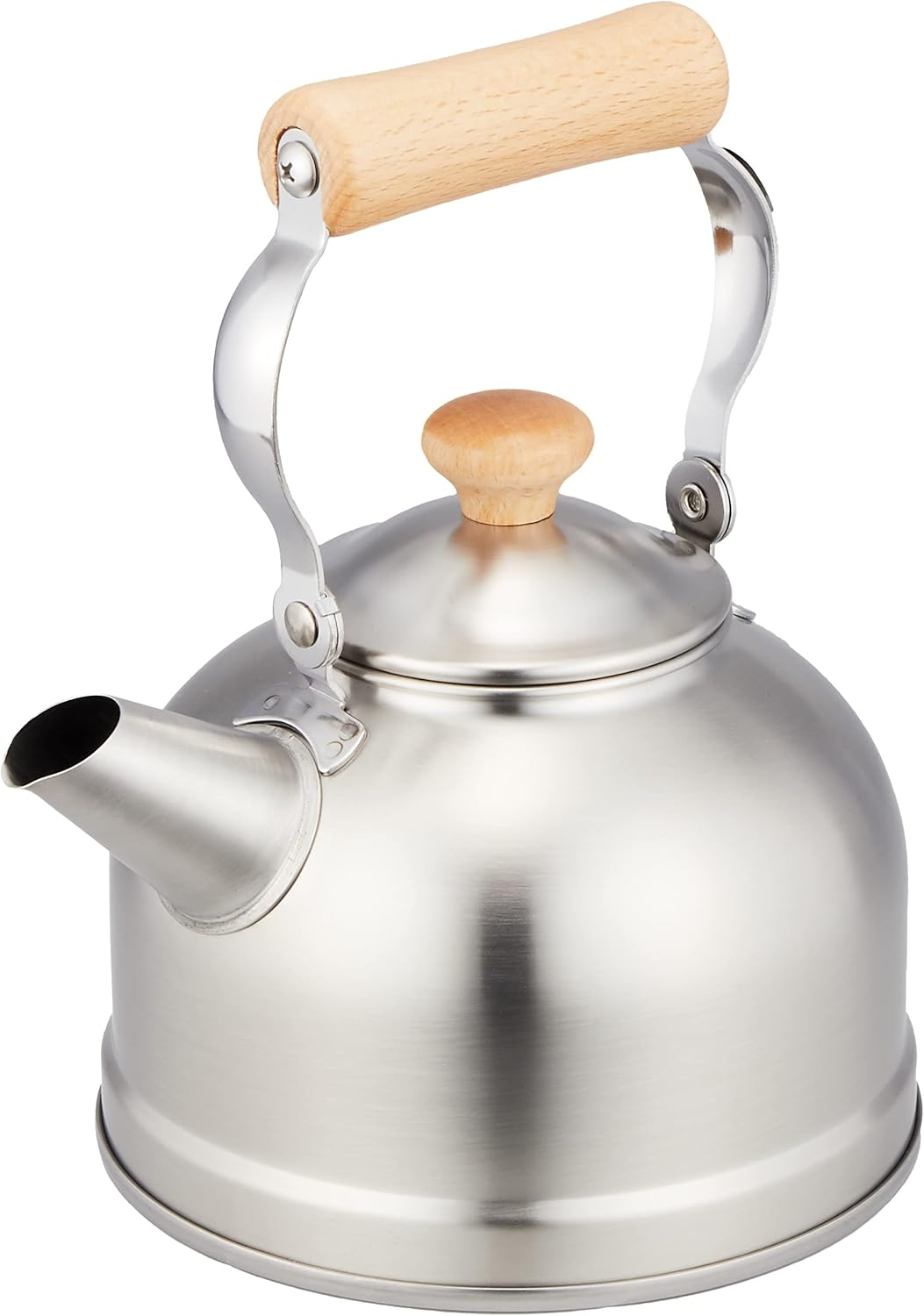 Wahei Freiz CS-004 Chitose Straight Kettle, 8.6 Gal (2.5 L), Wooden Handle, Induction Compatible, Made in Japan image number 3