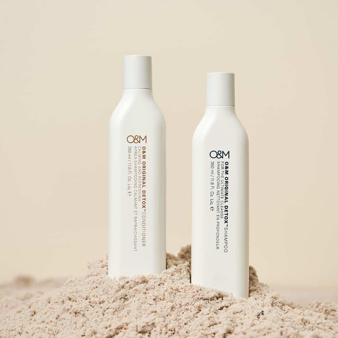 O&M Original Detox Conditioner - 350Ml - Colour Safe, ​​Clean from Sulfates, Parabens, Silicones, MIT, Phthalates, Triclosan, Propylene Glycol & Gluten, PETA Certified & Vegan, Australian Made, PCR Packaging