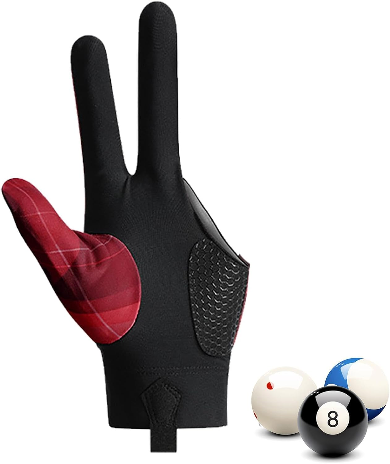 Anti Slip Billiard Glove 3 Fingers | Professional Pool Gloves Billiards | 3 Fingers Pool Gloves Billiards Left Hand Glove for Women Men Billiard Shooters Sport image number 3