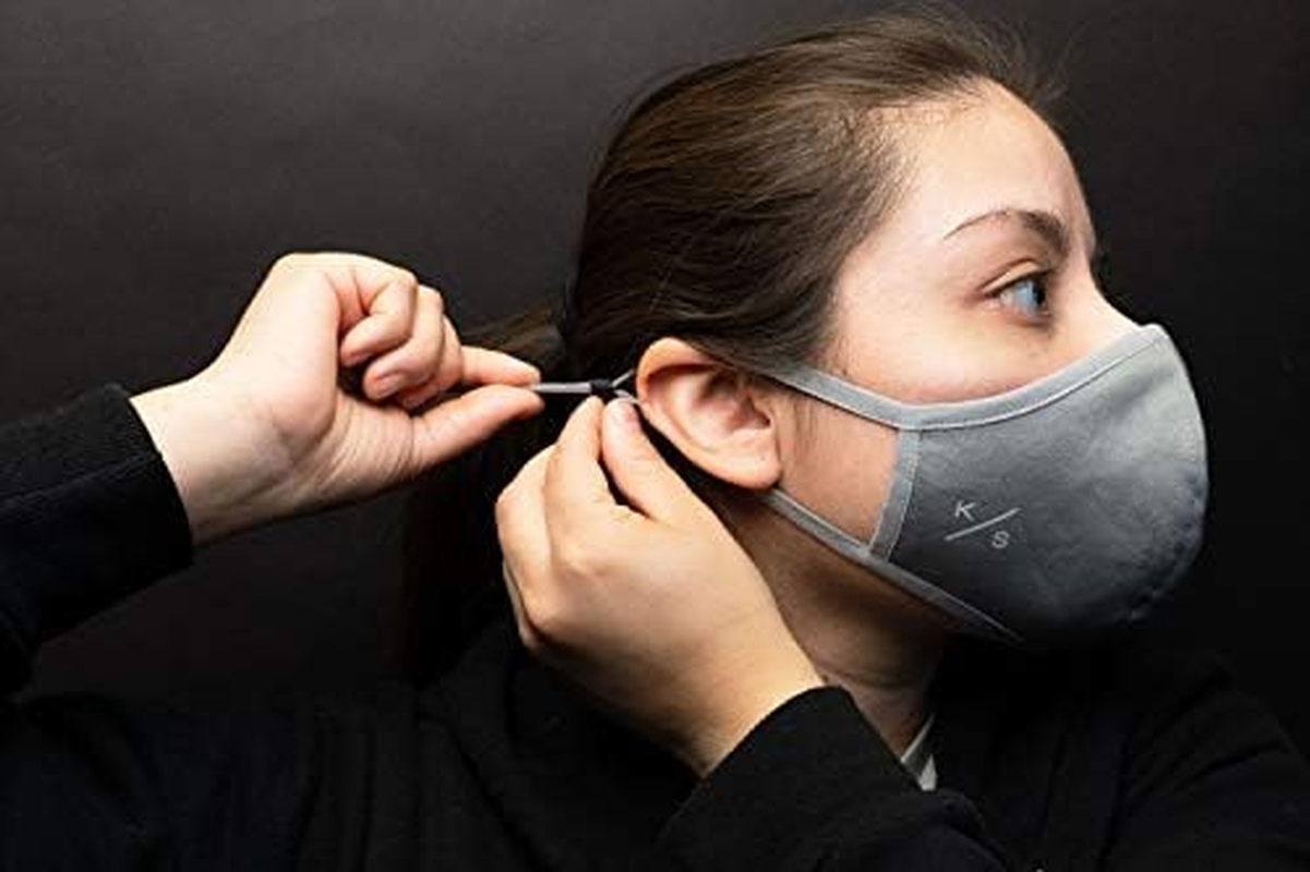 Keysmart Packable Face Mask W/Pocket (Light Grey) image number 1