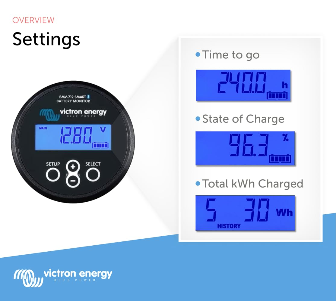 Victron Energy BMV-712 Smart Battery Monitor (Black)