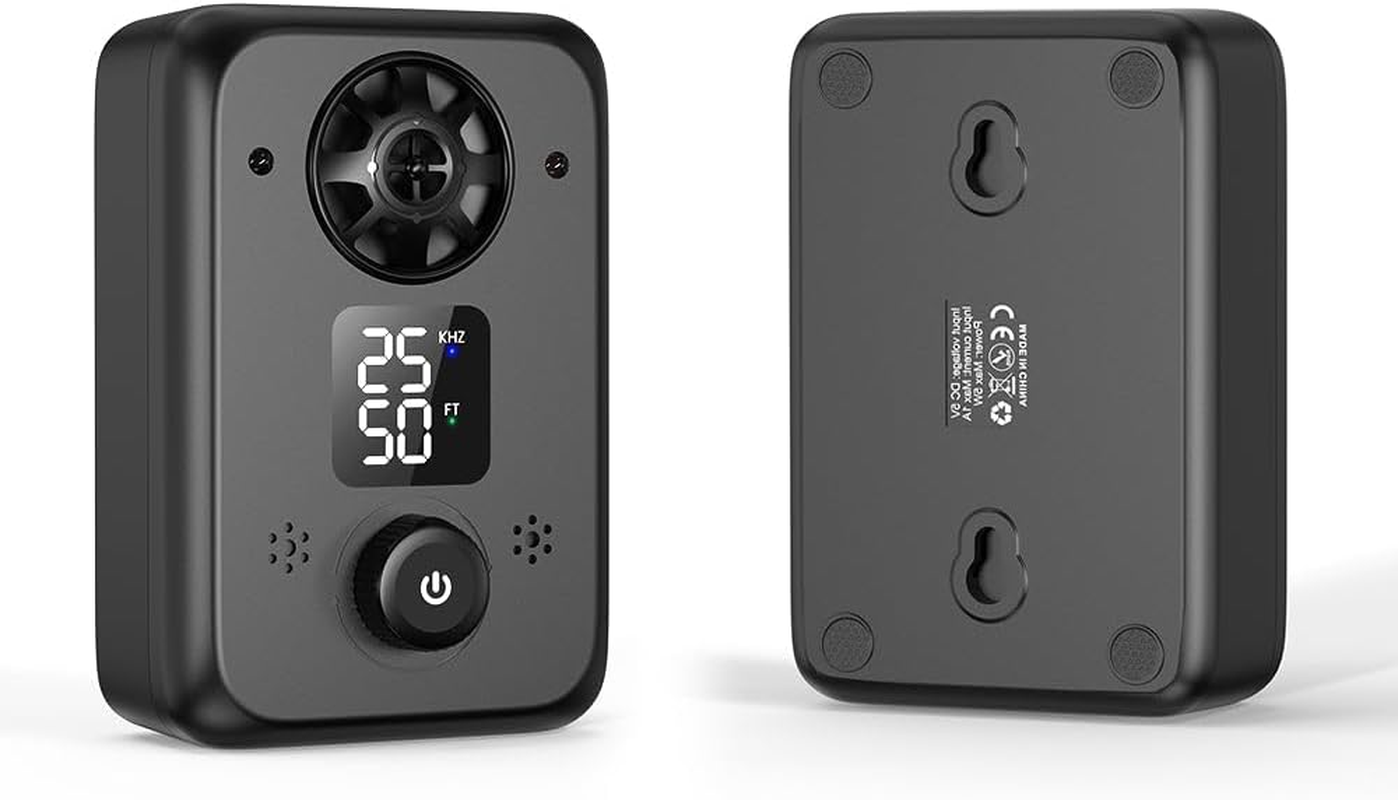 Pet-Tech Ultrasonic Dog House Automatic Bark Control Device, with 5 Frequencies, Sound-Activated Speakers, Rechargeable Battery, Water Resistant, Indoor and Outdoor Use image number 1