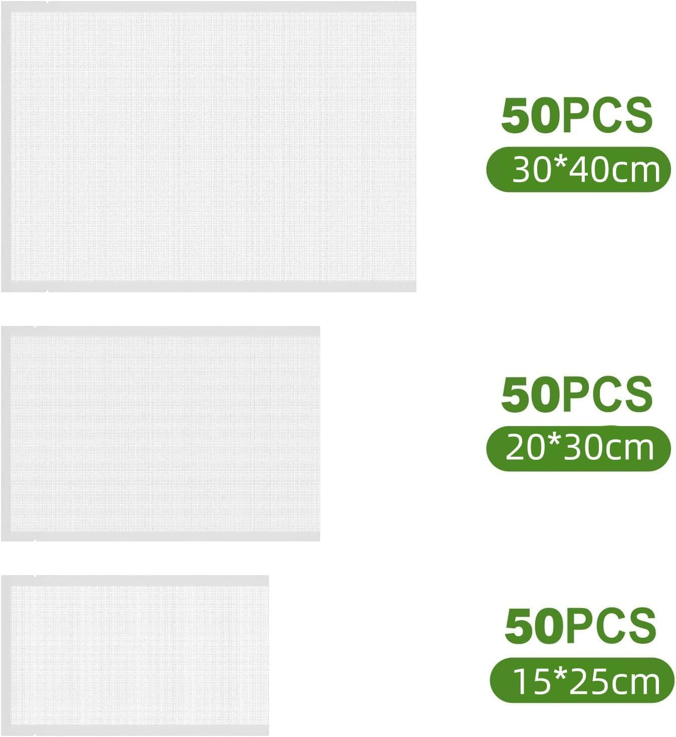 150 PCS Preservation Bags, Textured Food Storage, Meal Prep or Sous Vide Seal a Meal, Acuum Freezer Storage Bag Thick Embossed Upgrade Seal Precut image number 4