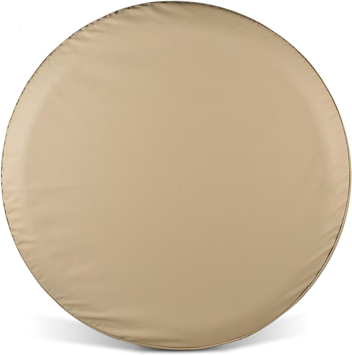 Spare Tire Cover, Beige Wheel Cover Waterproof PVC Leather Dust-Proof Universal Fit for Jeep, Trailer, RV, SUV and Camper (16 Inch) image number 6