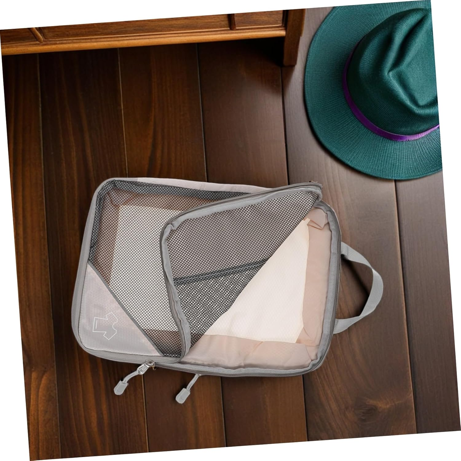 GAROZATION 3PCS Travel Compression Packing Cubes Portable Clothing Organizer Bags Lightweight Luggage Storage Sacks for Suitcases Space-Saving Travel Essentials image number 3