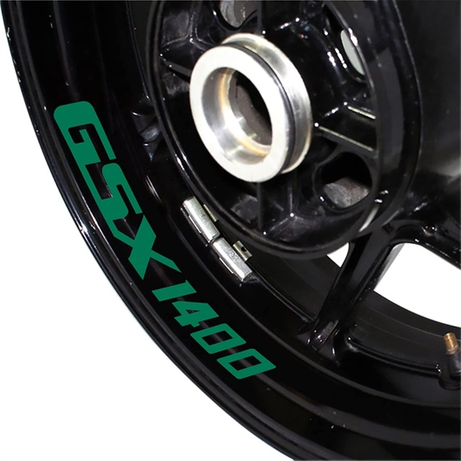 Stickers Motorcycle Rim Stickers Rim Edge Sticker Rim Edge Stripes Reflective Decals Logo Accessories for Suzuki Gsx GSX1400 1400 (Color : Green) image number 4