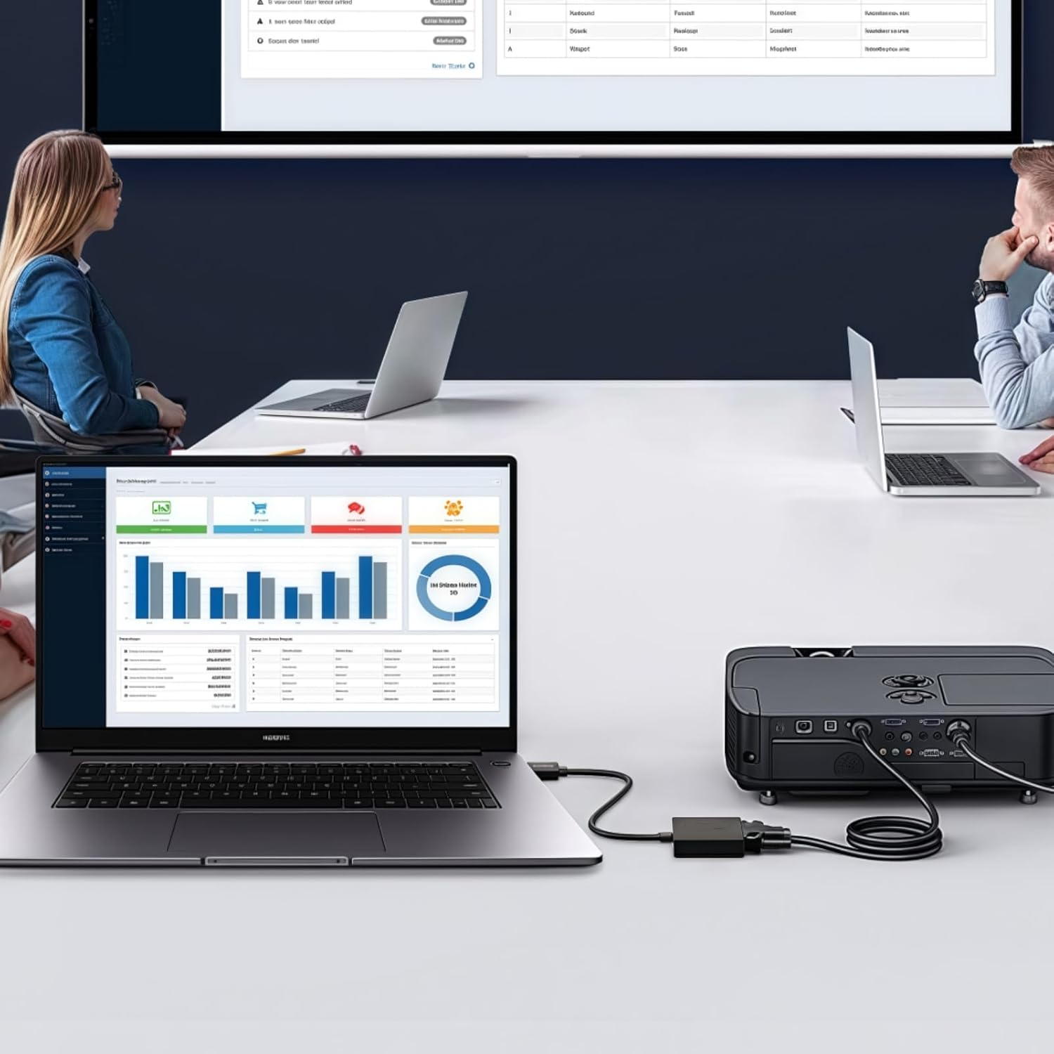 OUGCYG HDMI to VGA, Gold-Plated Adapter (Male to Female) for Computer, Desktop, Laptop, PC, Monitor, Projector, HDTV, Chromebook, Raspberry Pi, Roku, Xbox and More (5 Pack, Black) image number 1