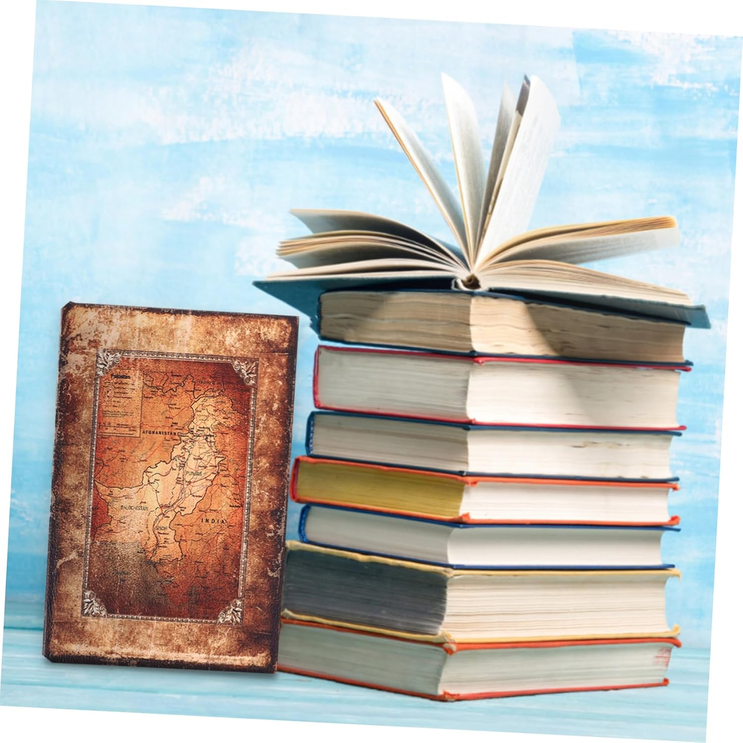 Garneck Vintage Book Shaped Storage Box Faux Book Box Jewelry Organizer for Home Office Shelf Display image number 1