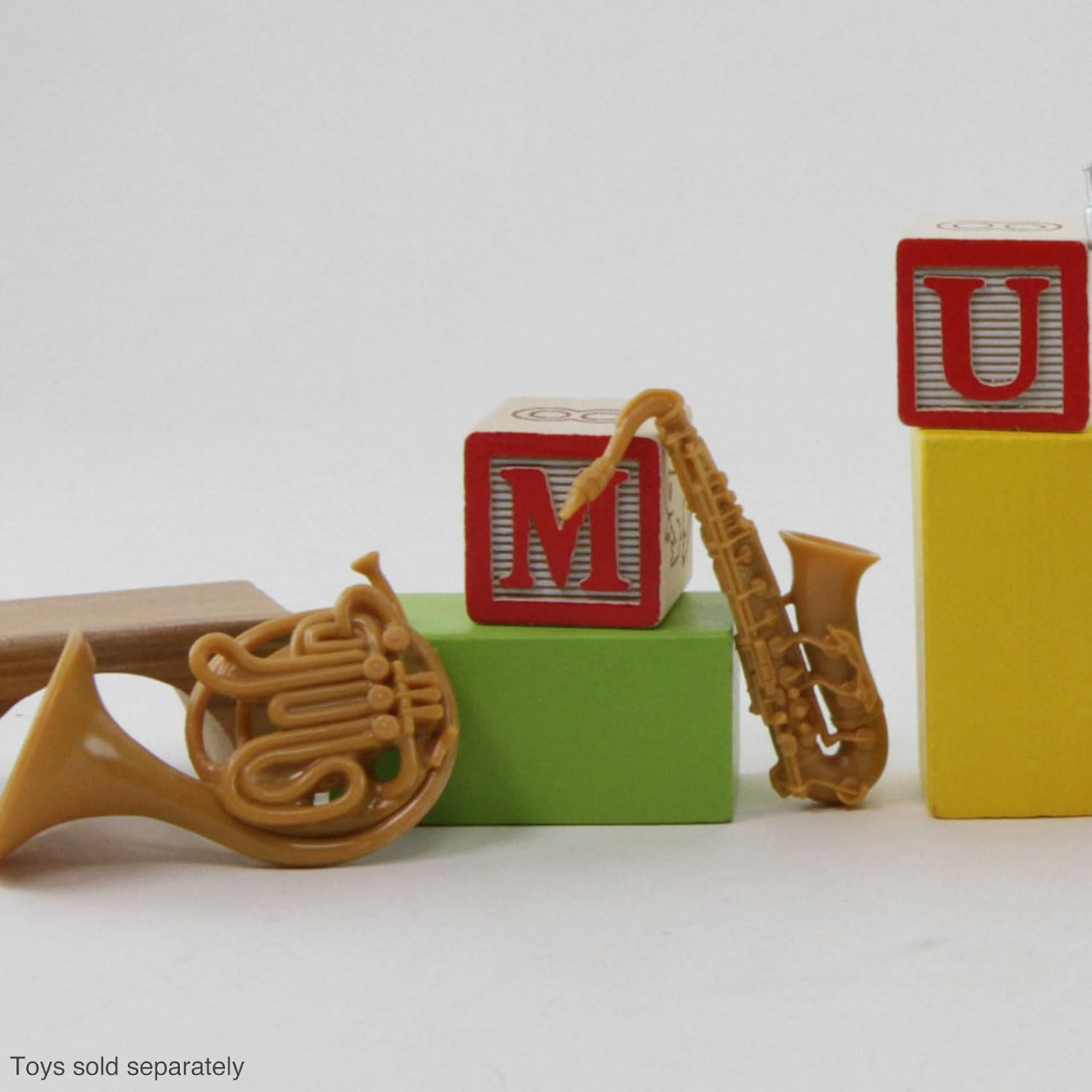 Safari Ltd Musical Instruments TOOB - Figurines - 8 Musical Instruments (Trombone, Flute, Saxophone, Classical Guitar, Violin, French Horn, Trumpet, Clarinet) - Ages 3+ image number 4