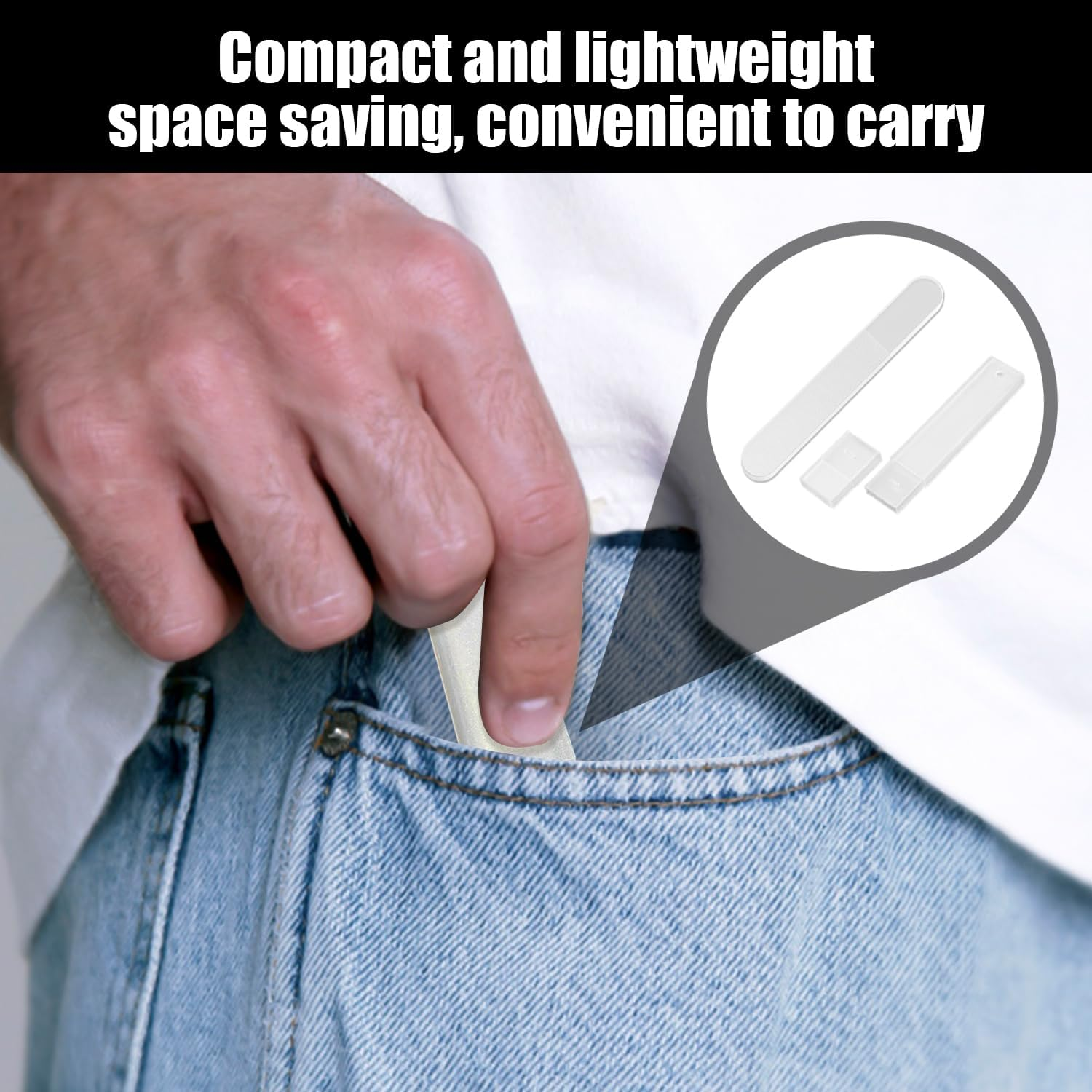 4-Piece Nail File with 4 Piece Storage Box, Nail Polishing Tools, Nail Art Tools, Nail Care Tools image number 4