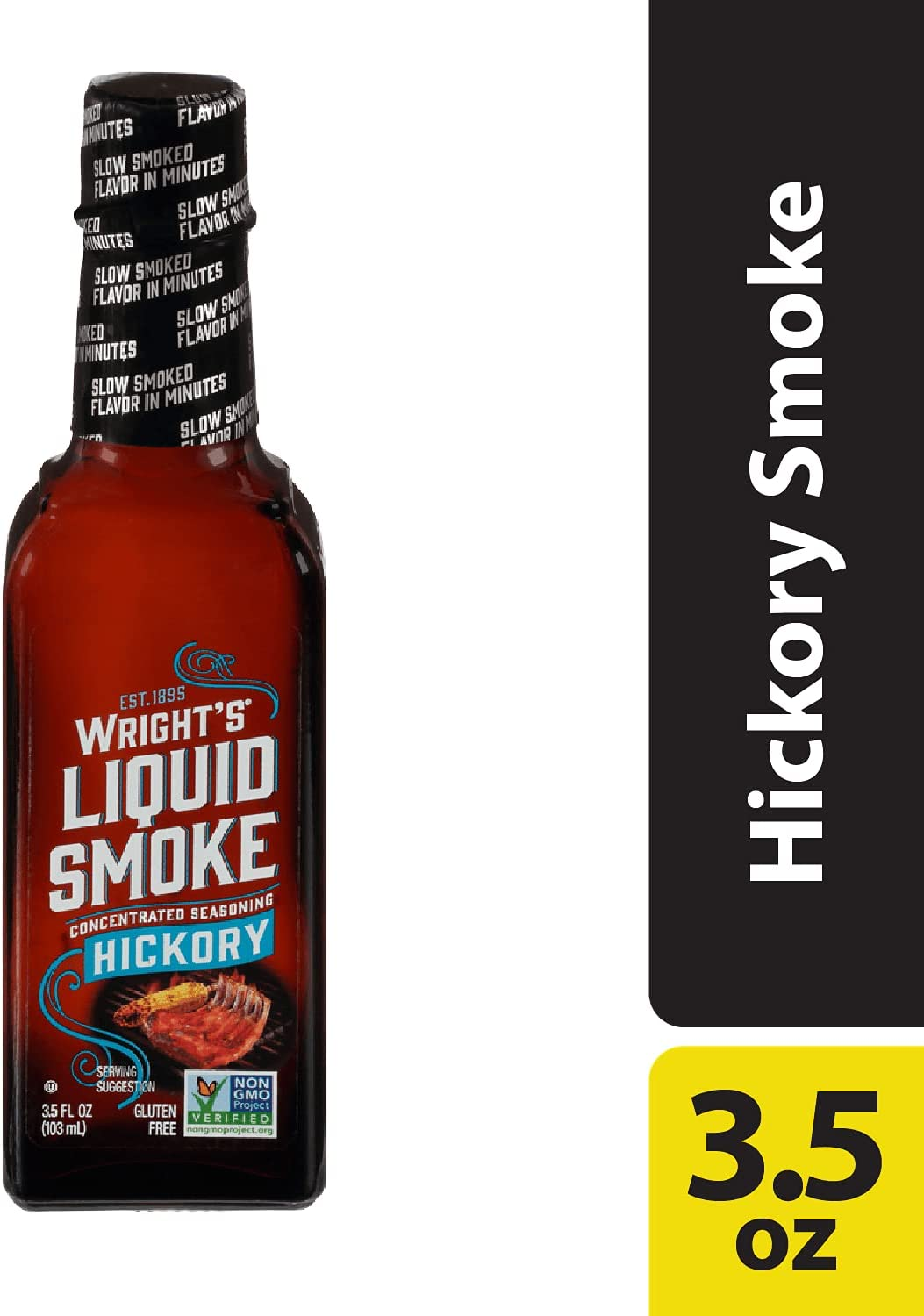 Wrights Liquid Smoke Hickory Seasoning, 103 M image number 1