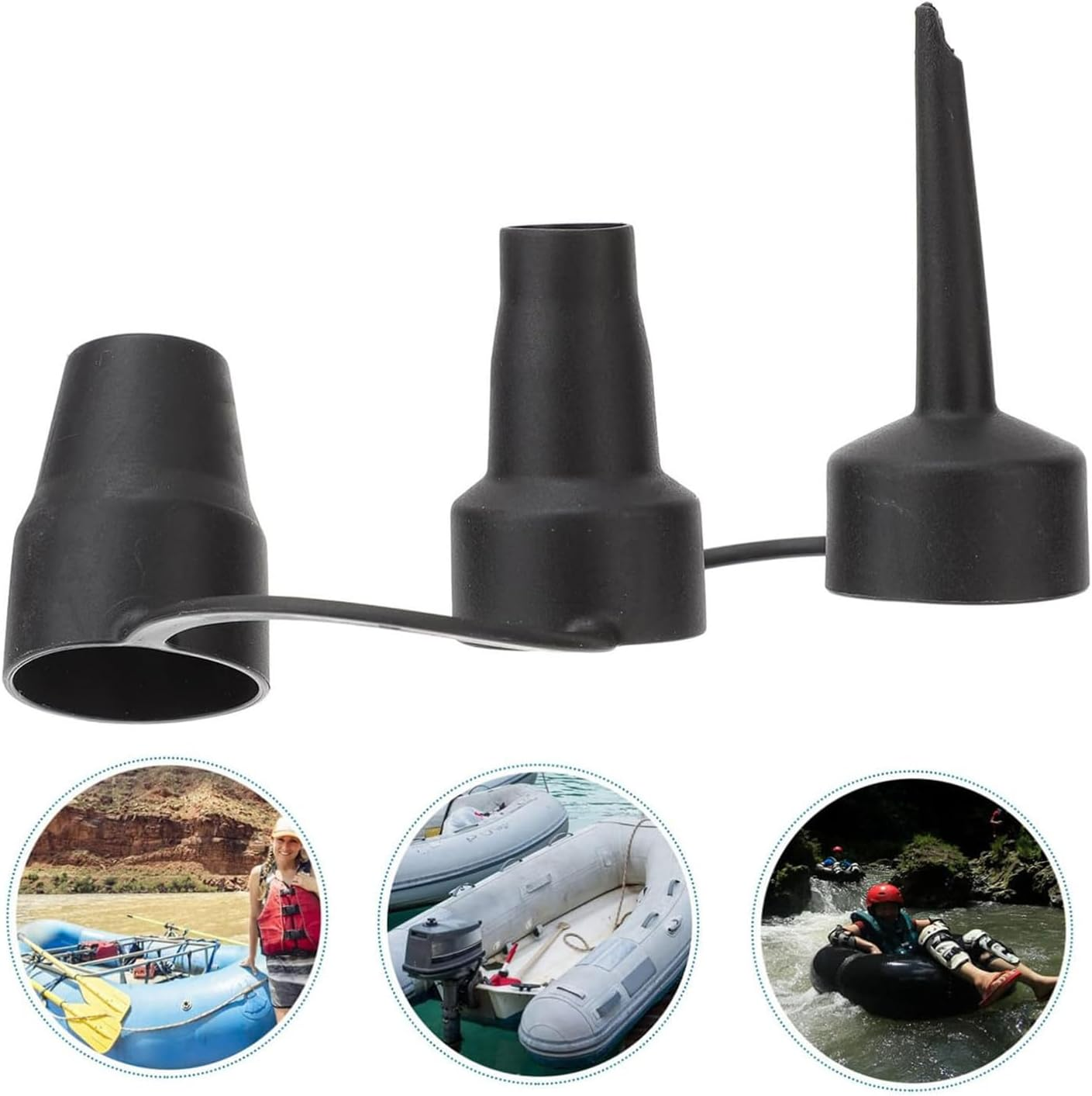 Electric Air Pump Rozzles, Portable Quick Fill Perfect Inflation Nozzles, Outdoor Camping Nozzles (2 Sets) image number 4